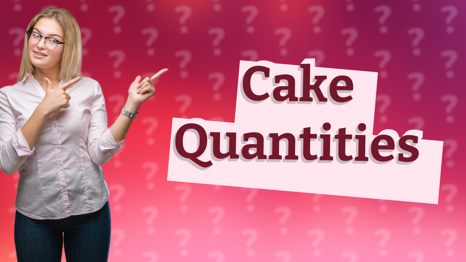 Cake Quantities