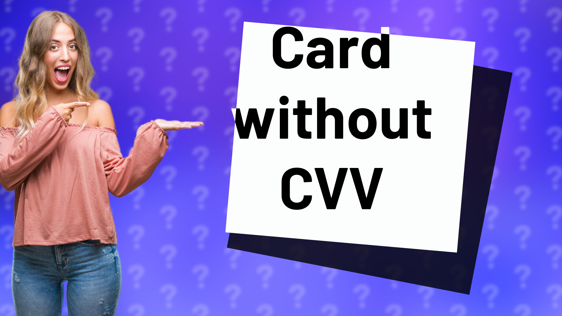 Card without CVV