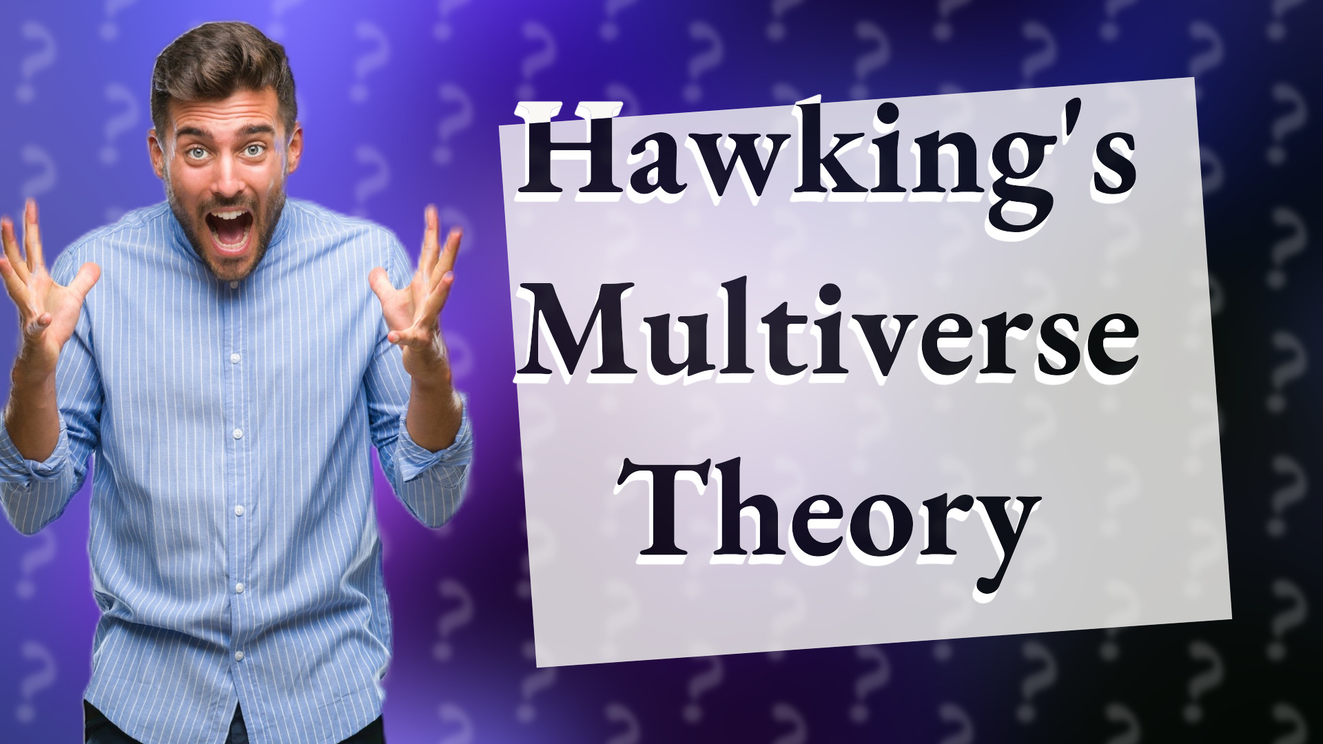 Hawking's Multiverse Theory