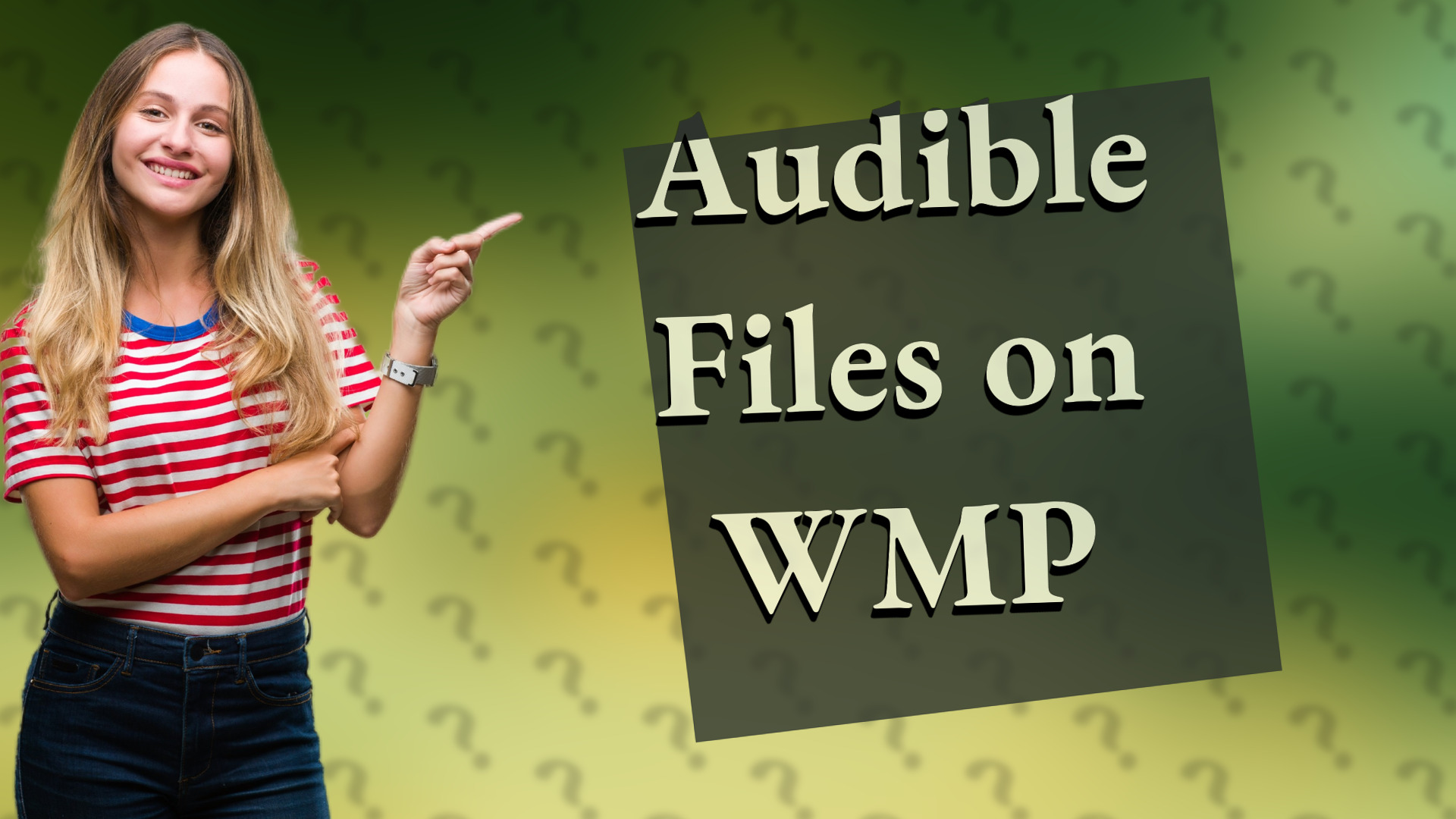 Audible Files on WMP