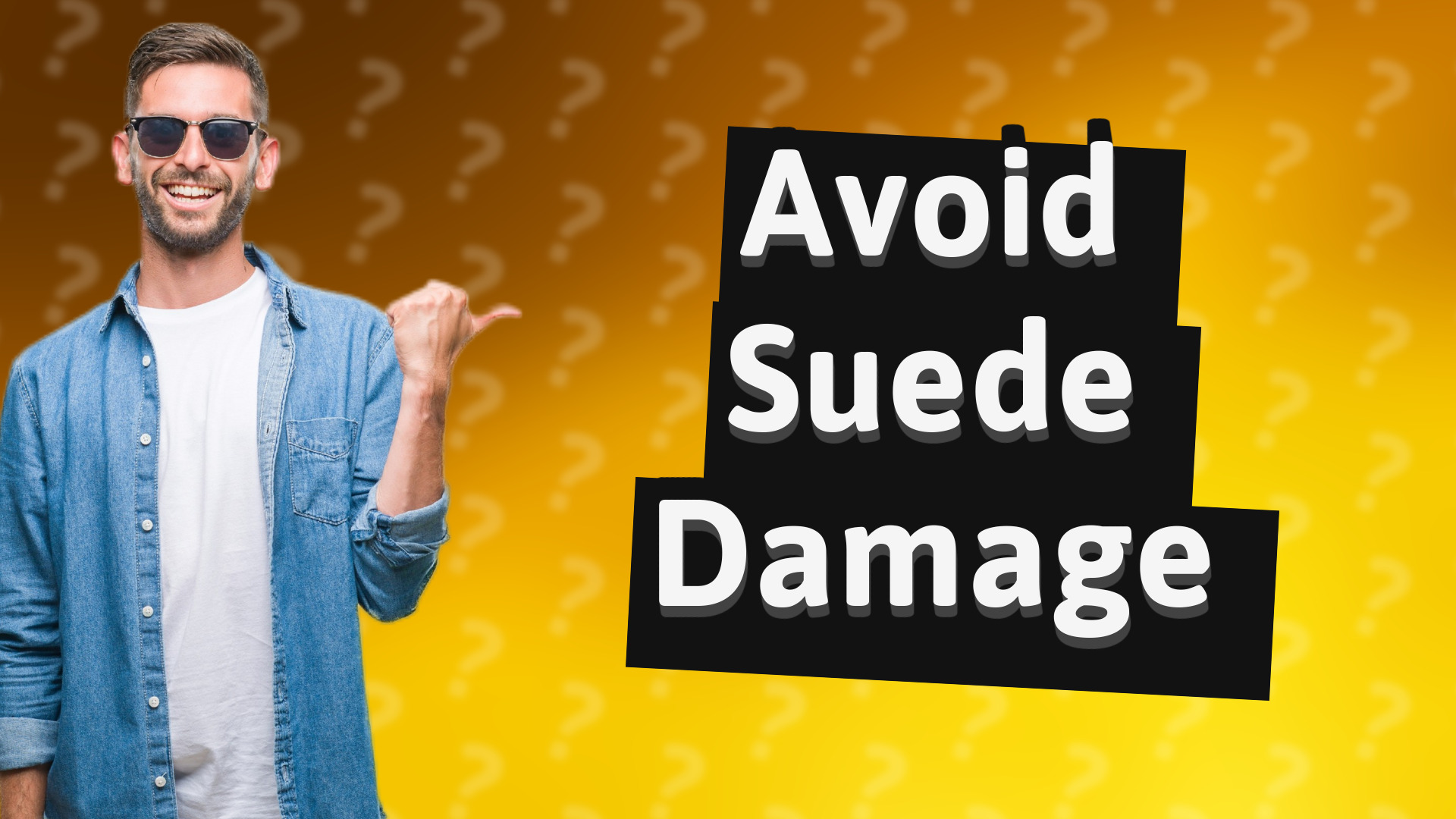 Avoid Suede Damage