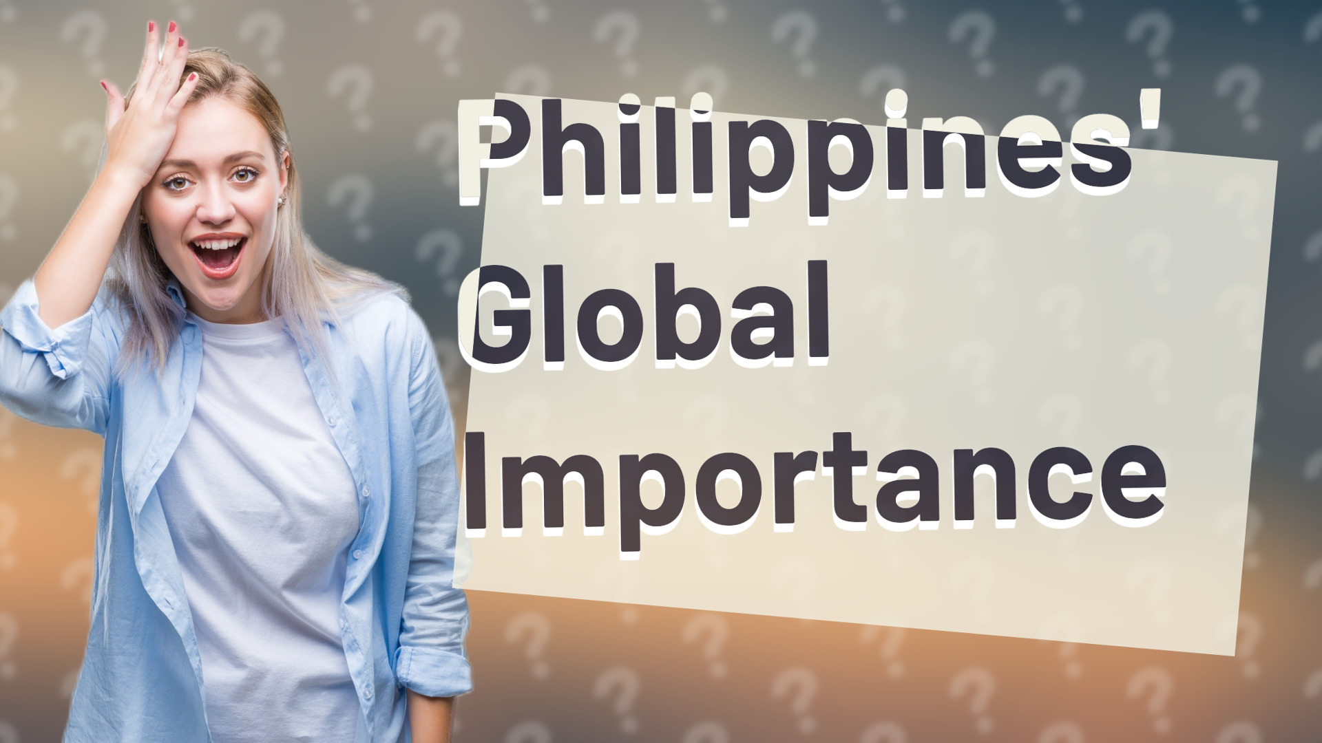 Philippines' Global Importance