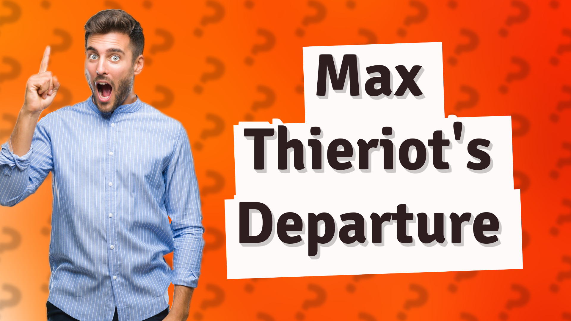 Max Thieriot's Departure
