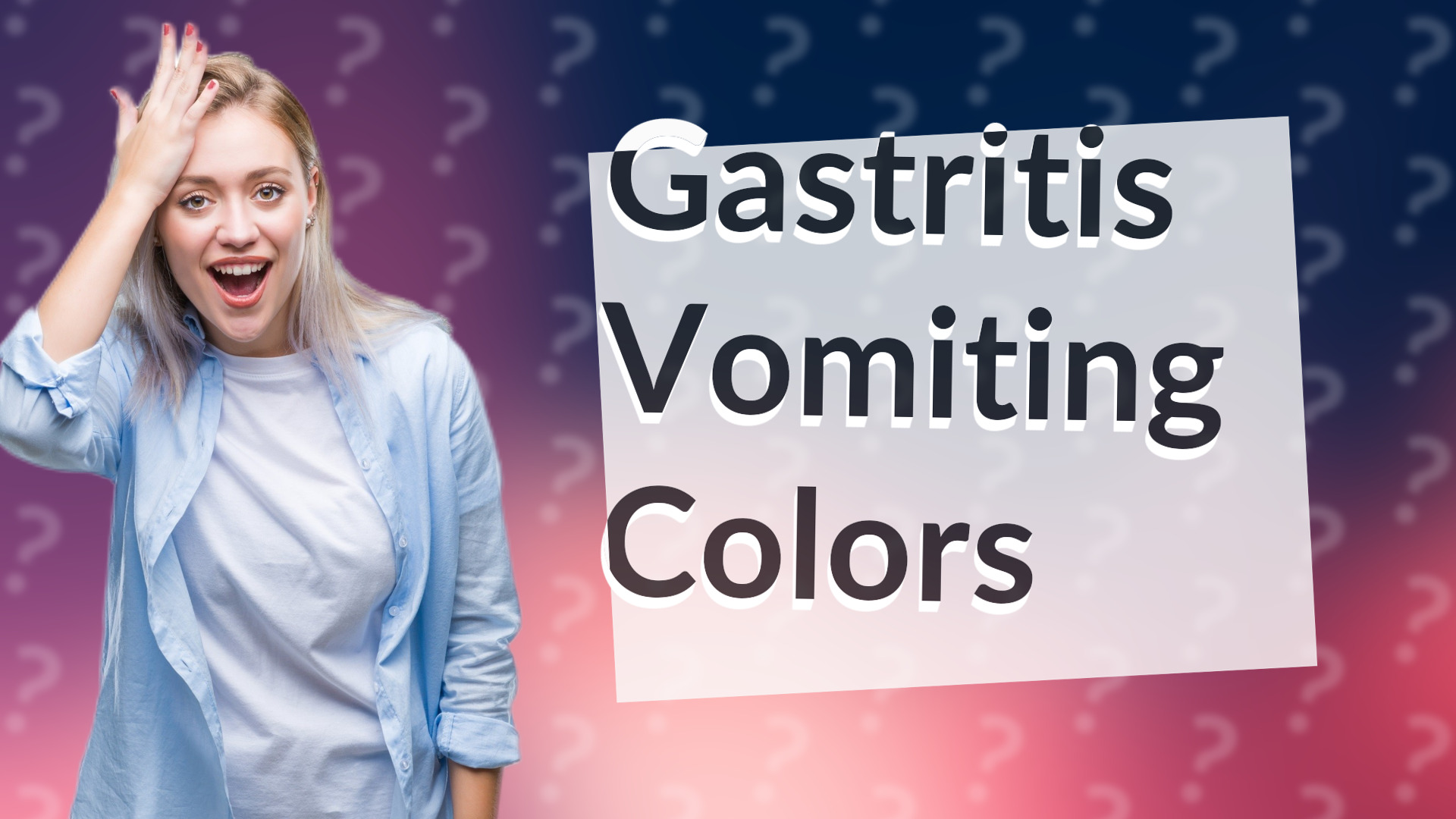 Gastritis Vomiting Colors