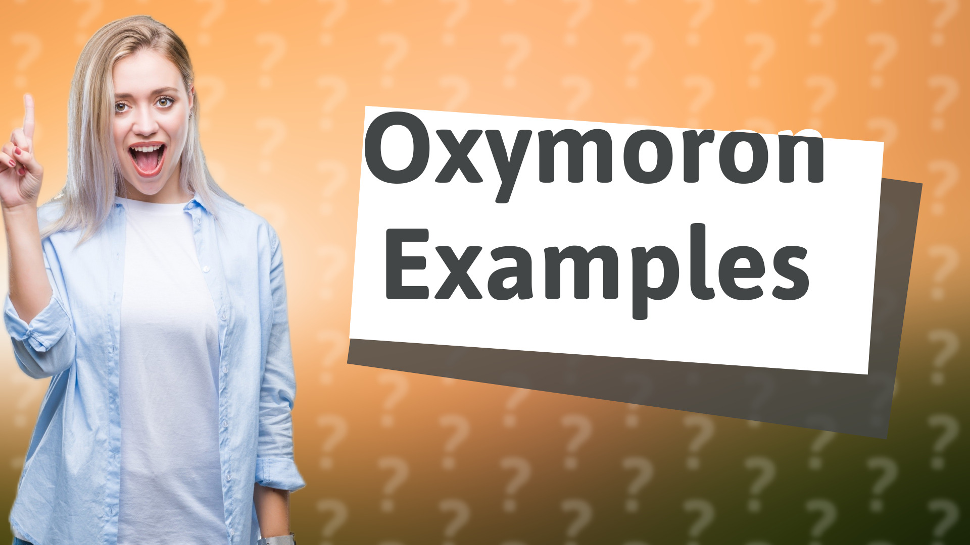 Oxymoron Examples