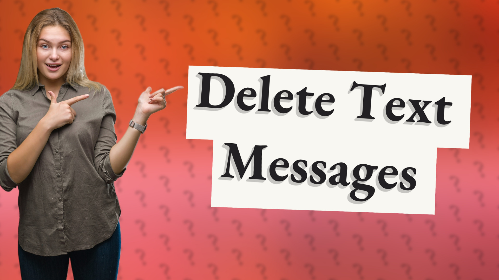 Delete Text Messages