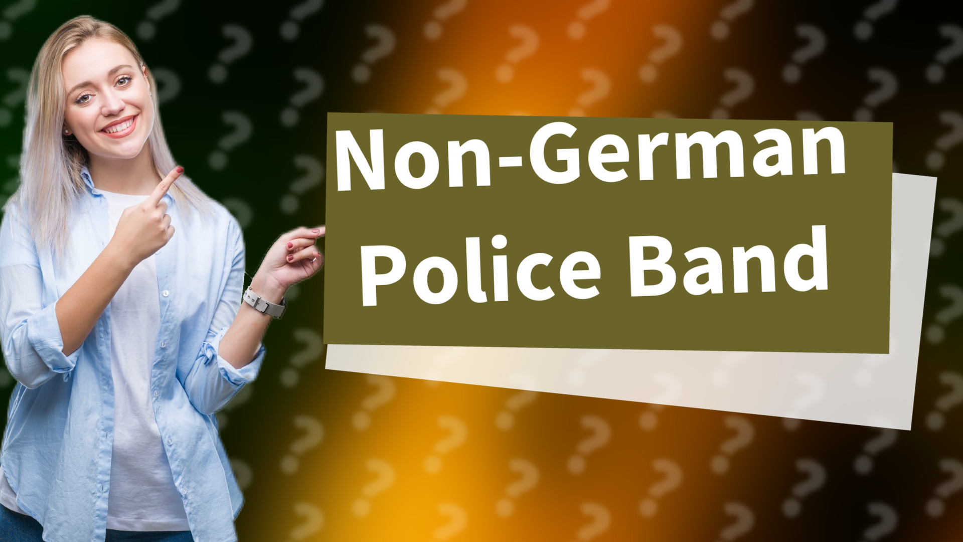 Non-German Police Band