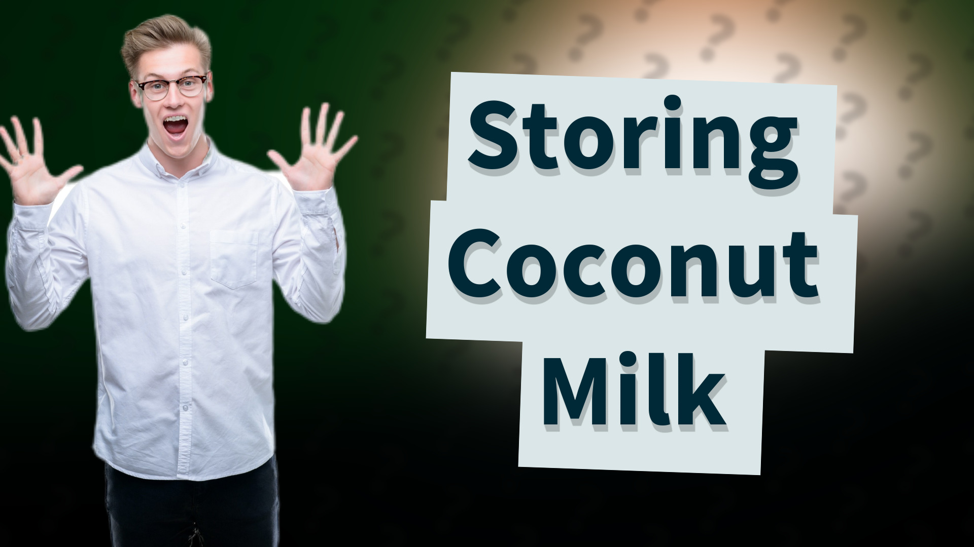 Storing Coconut Milk