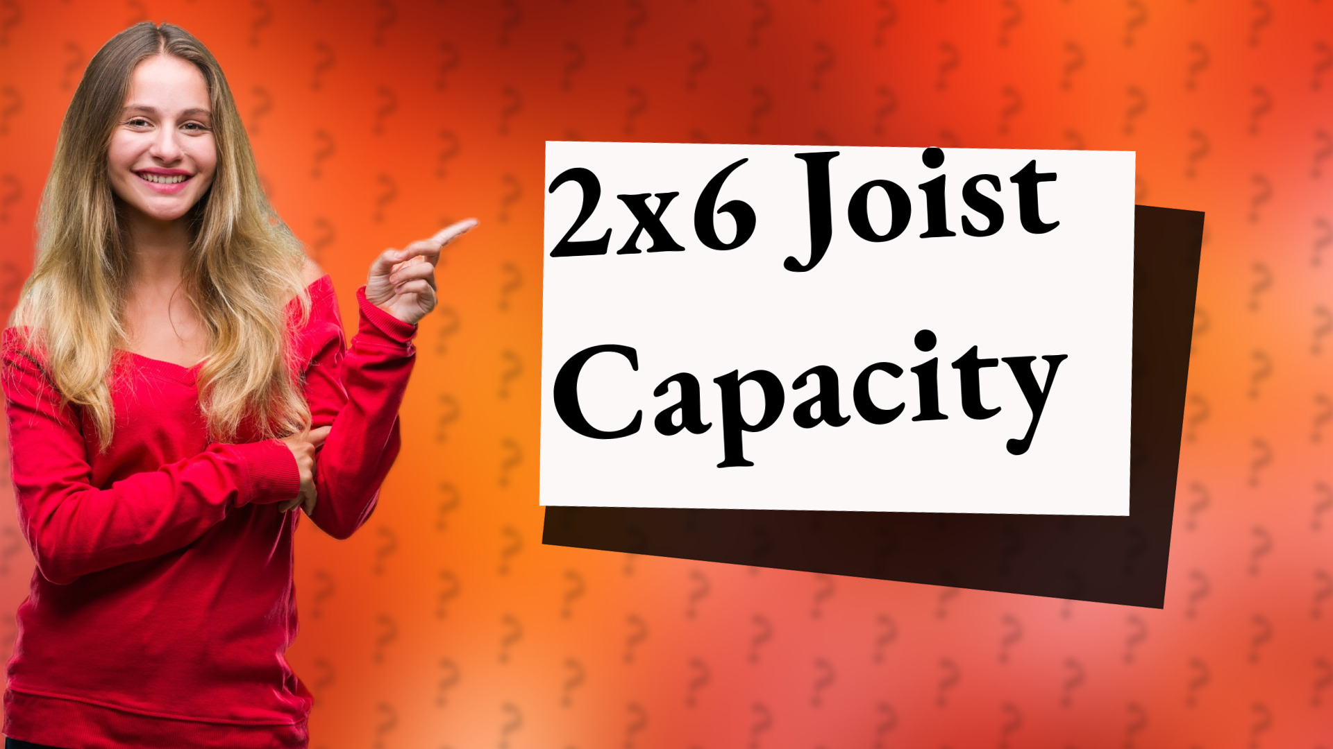 2x6 Joist Capacity