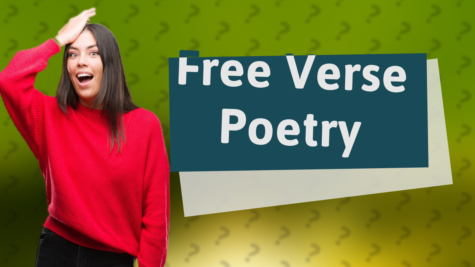 Free Verse Poetry