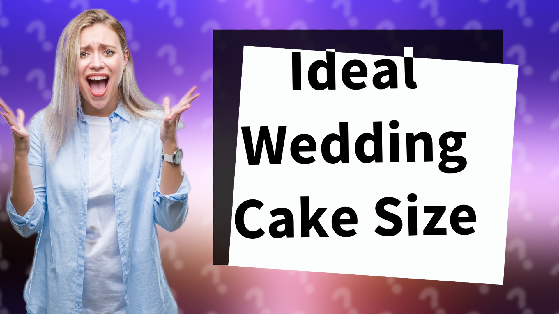 Ideal Wedding Cake Size