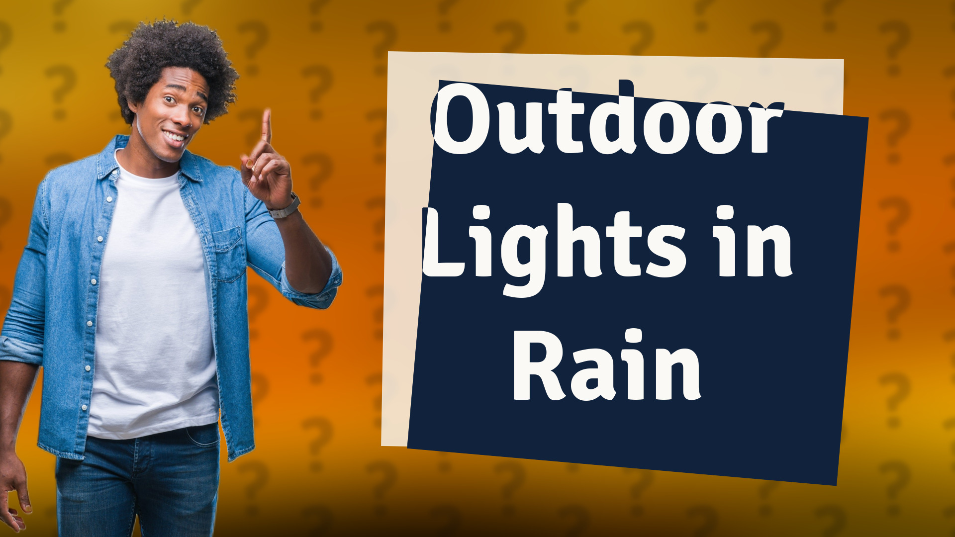 Outdoor Lights in Rain