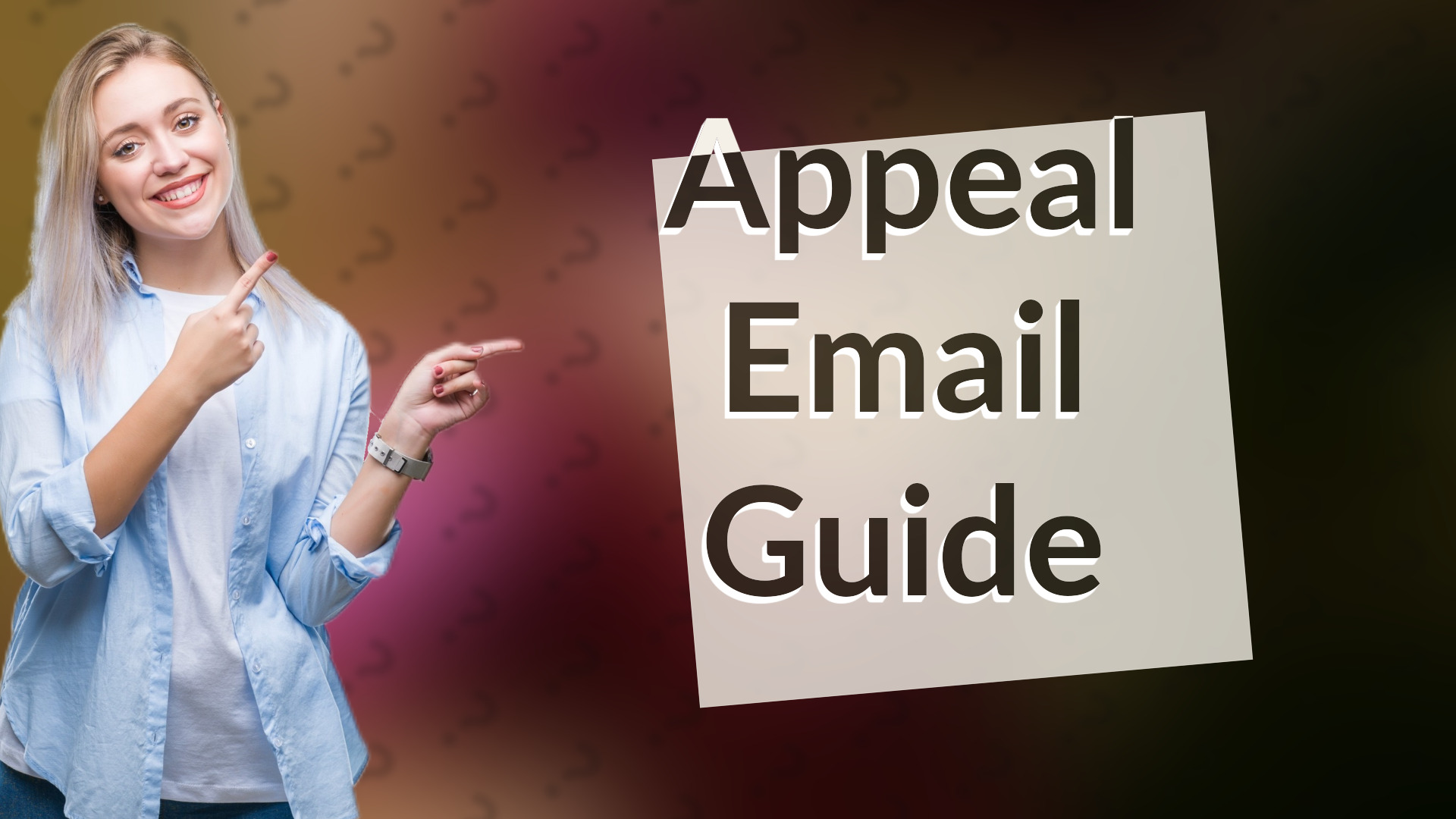 Appeal Email Guide