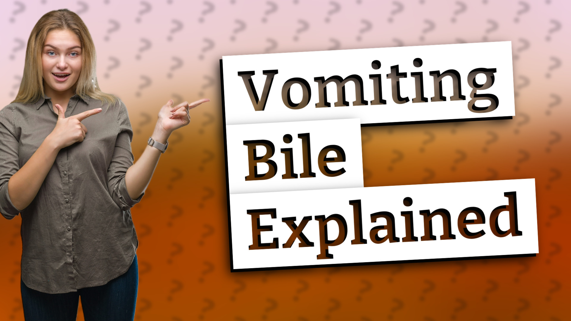 Vomiting Bile Explained
