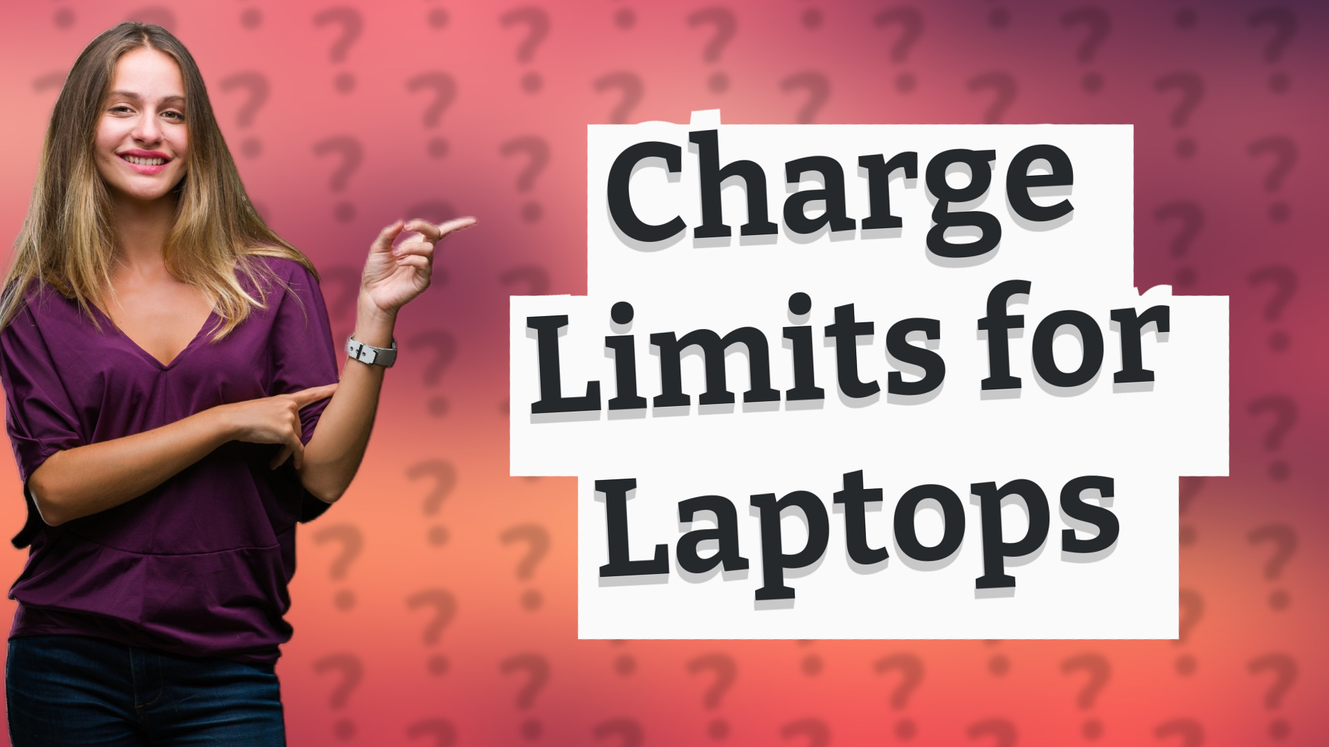 Charge Limits for Laptops