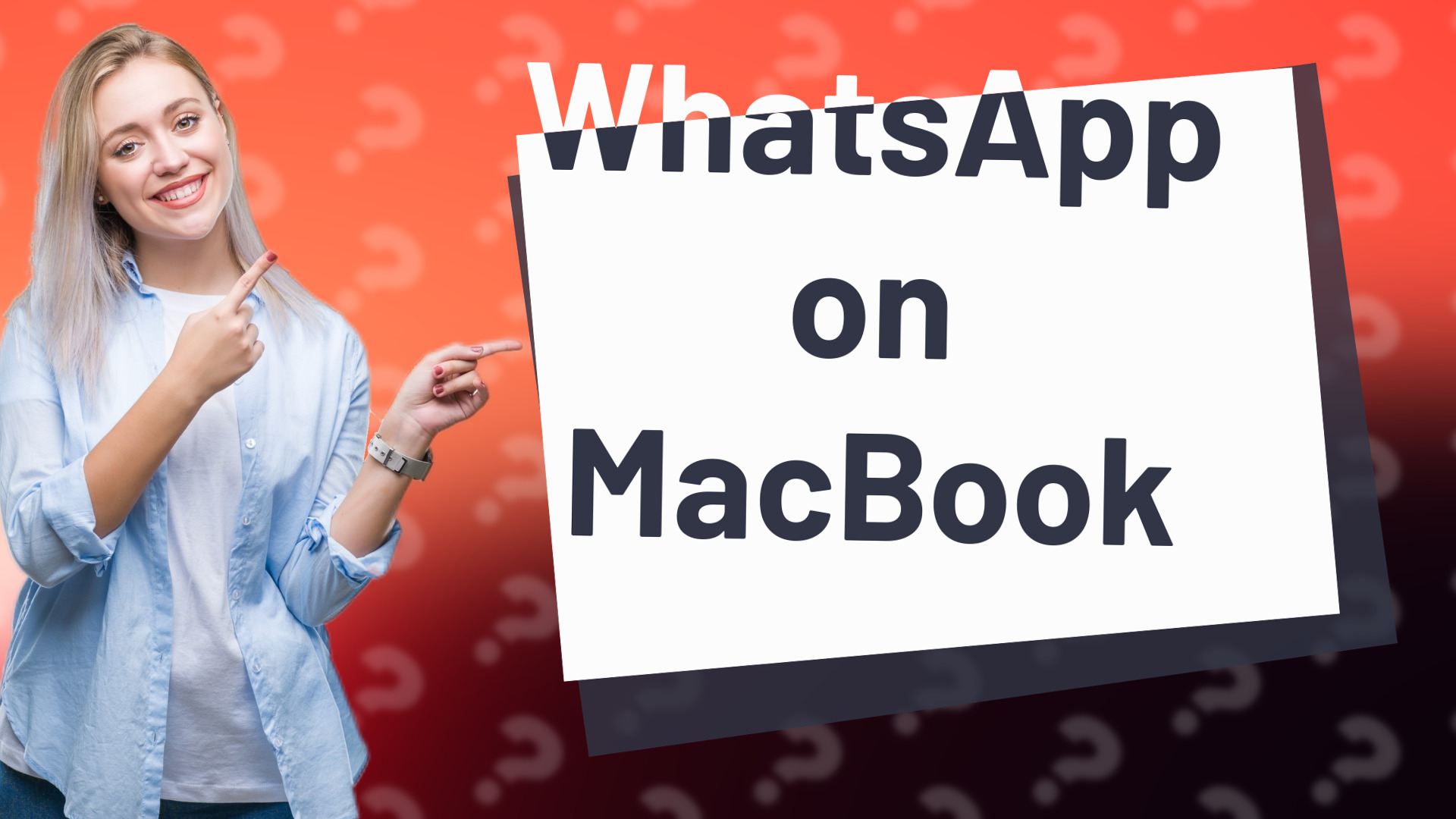 WhatsApp on MacBook
