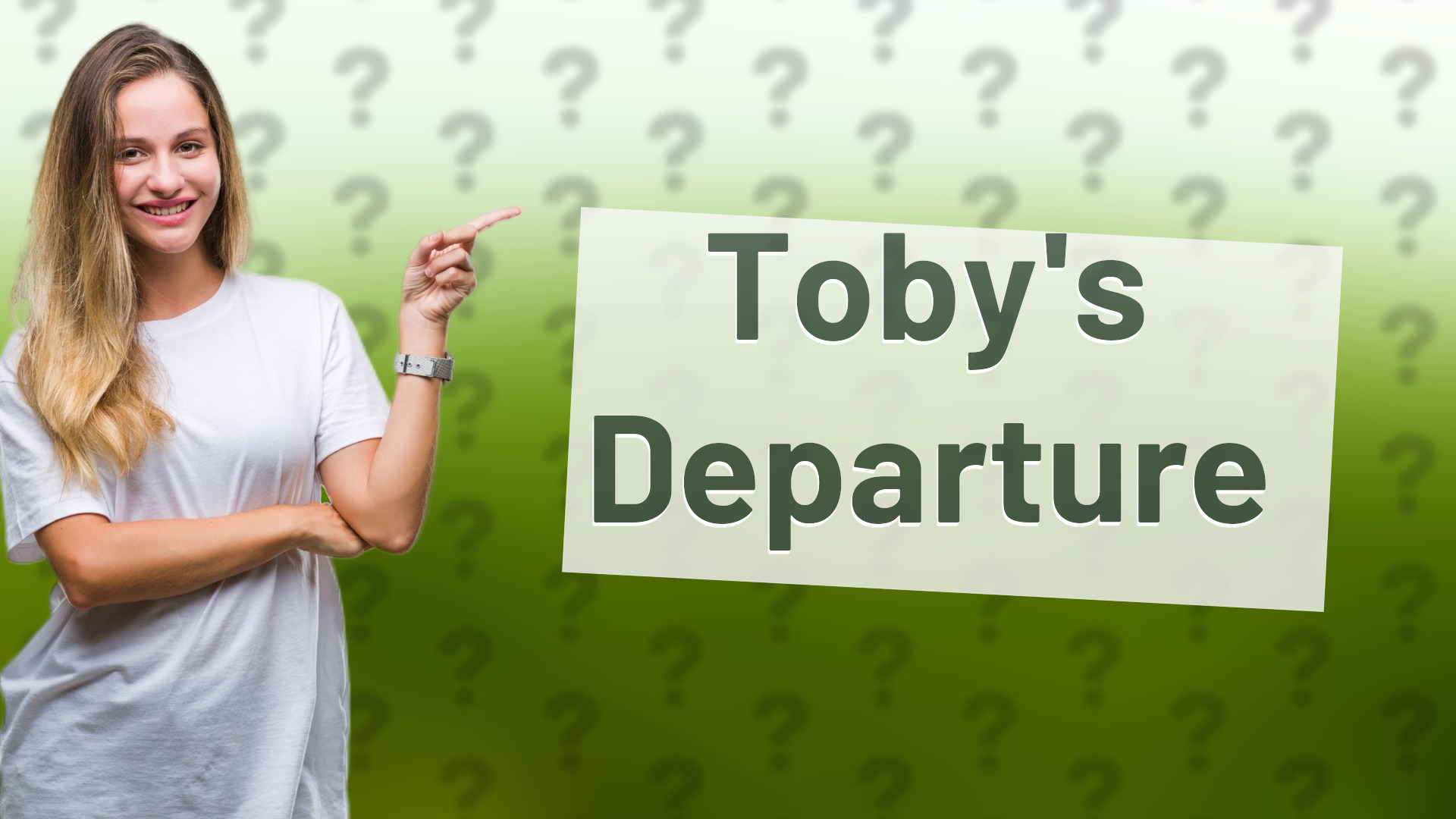 Toby's Departure