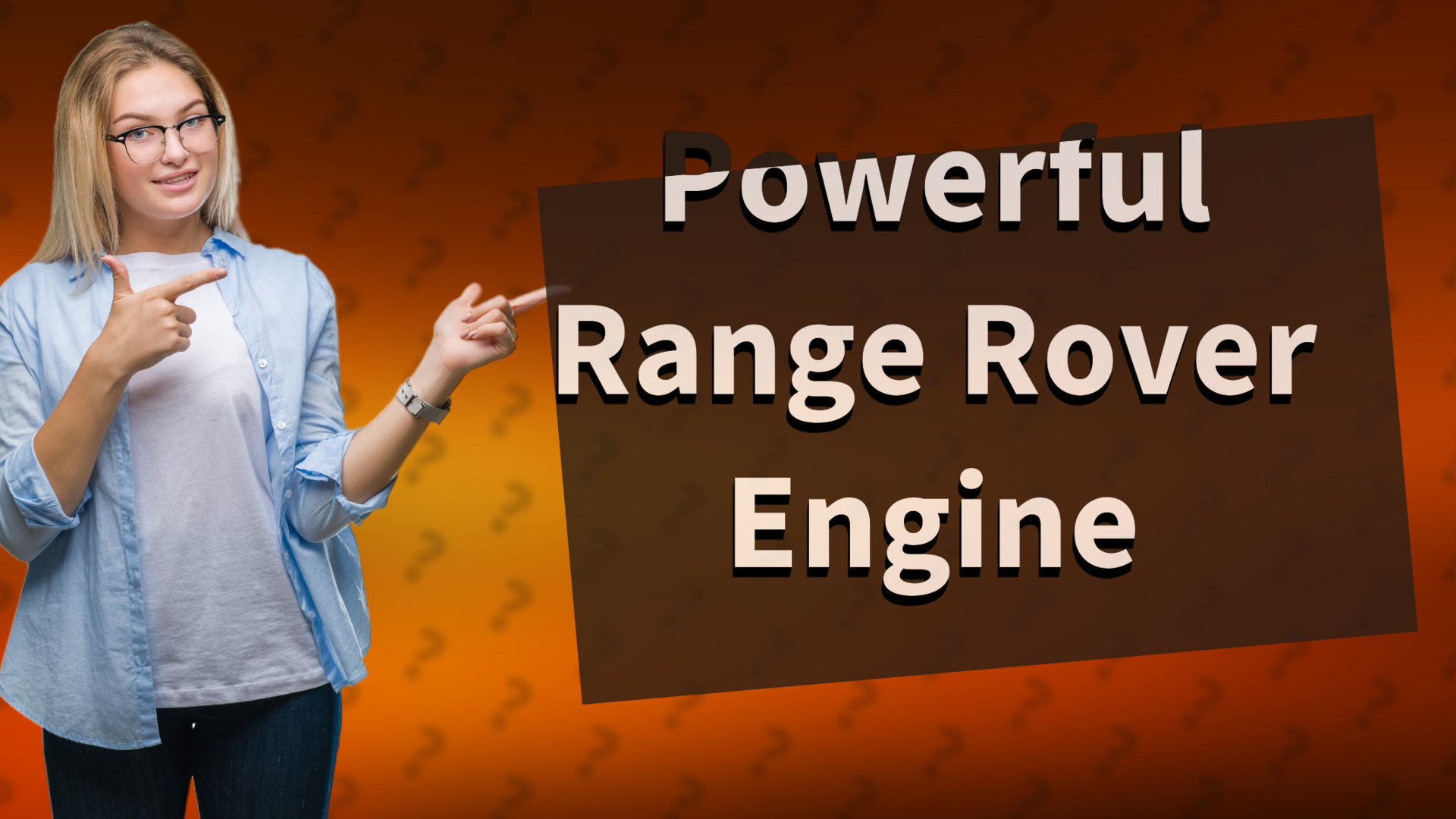 Powerful Range Rover Engine