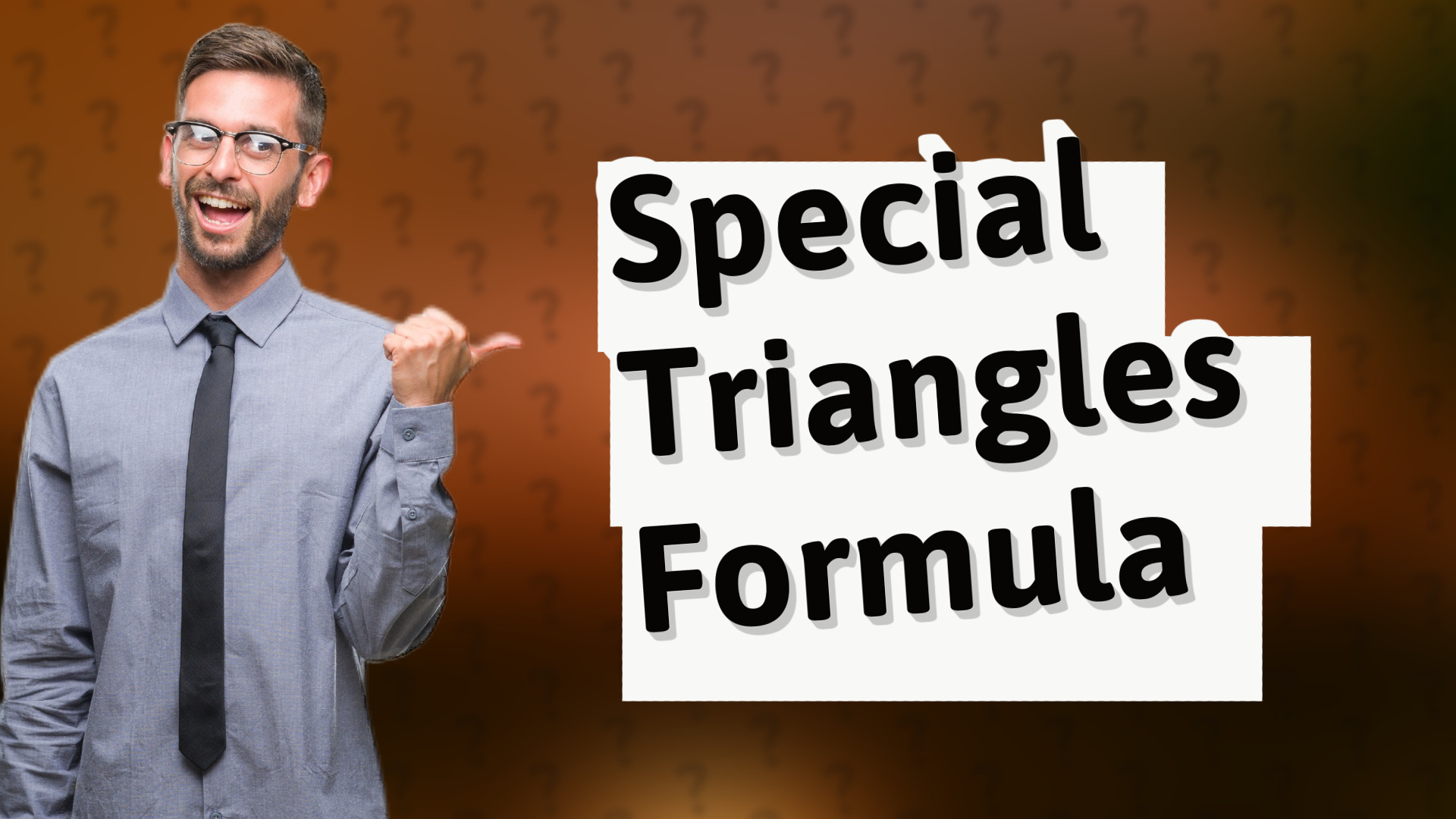 Special Triangles Formula