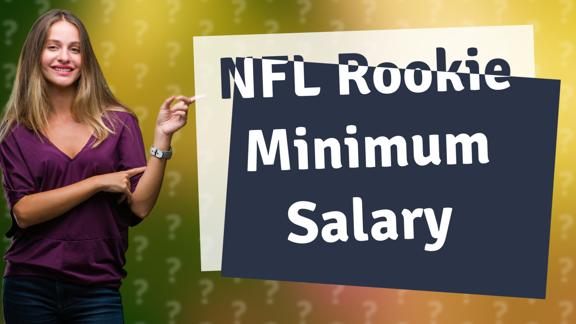 NFL Rookie Minimum Salary