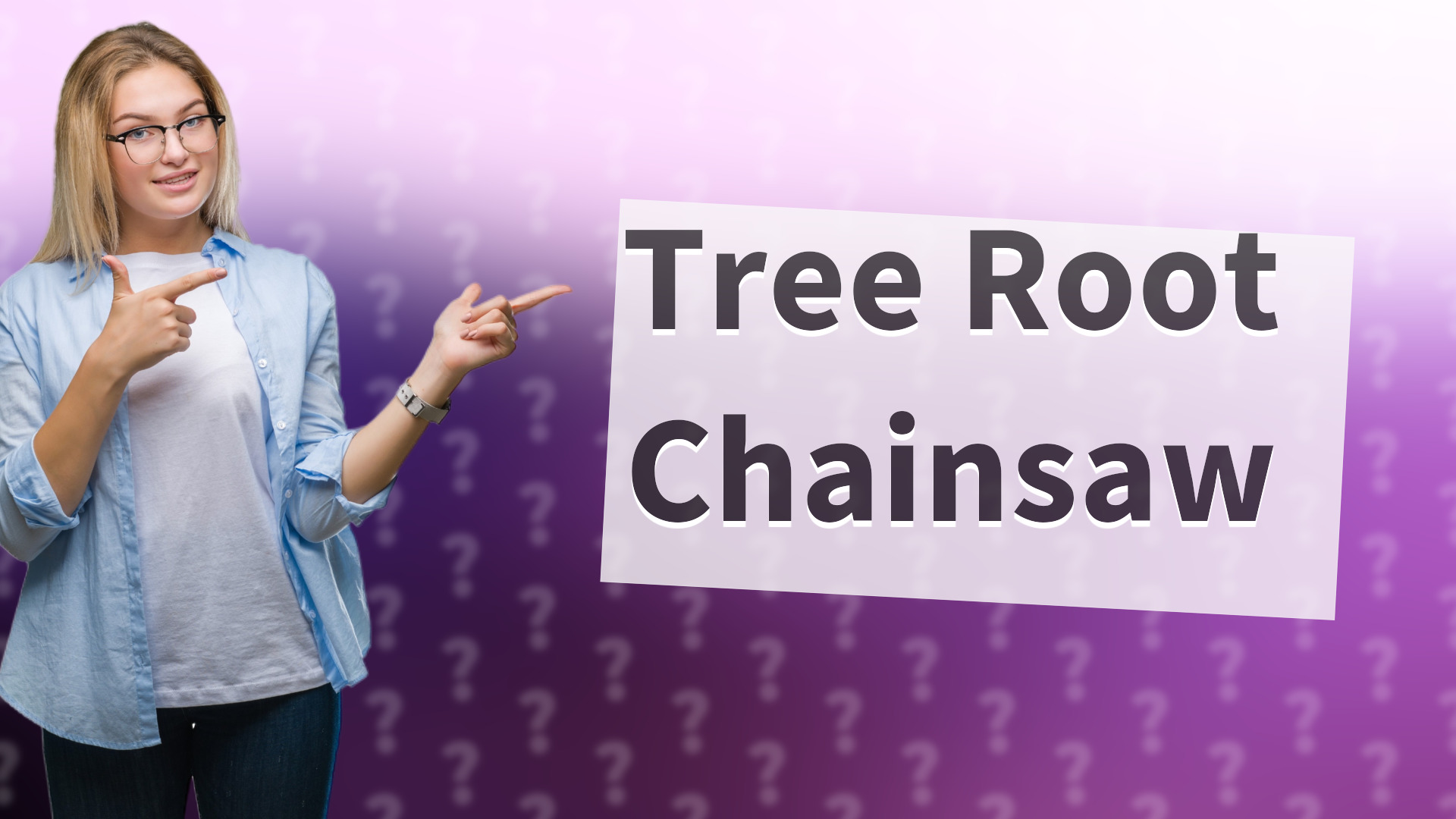 Tree Root Chainsaw