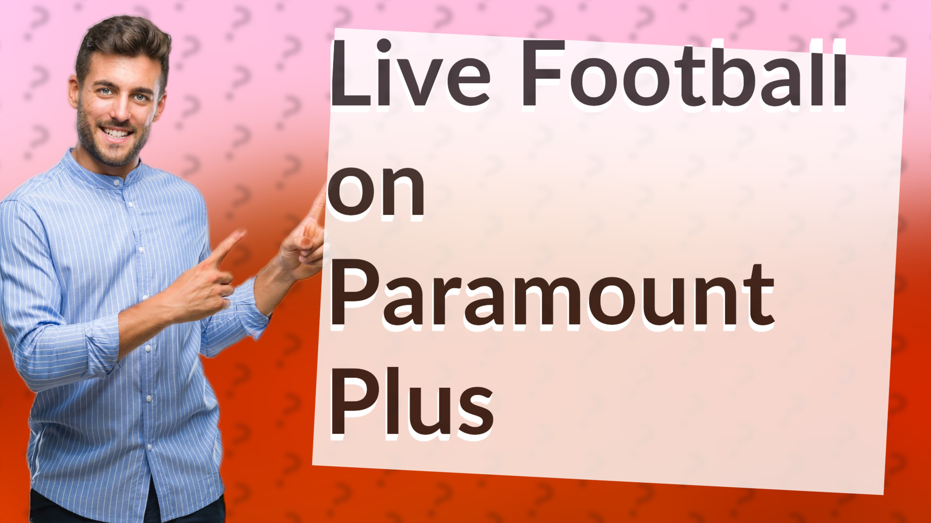 Live Football on Paramount Plus