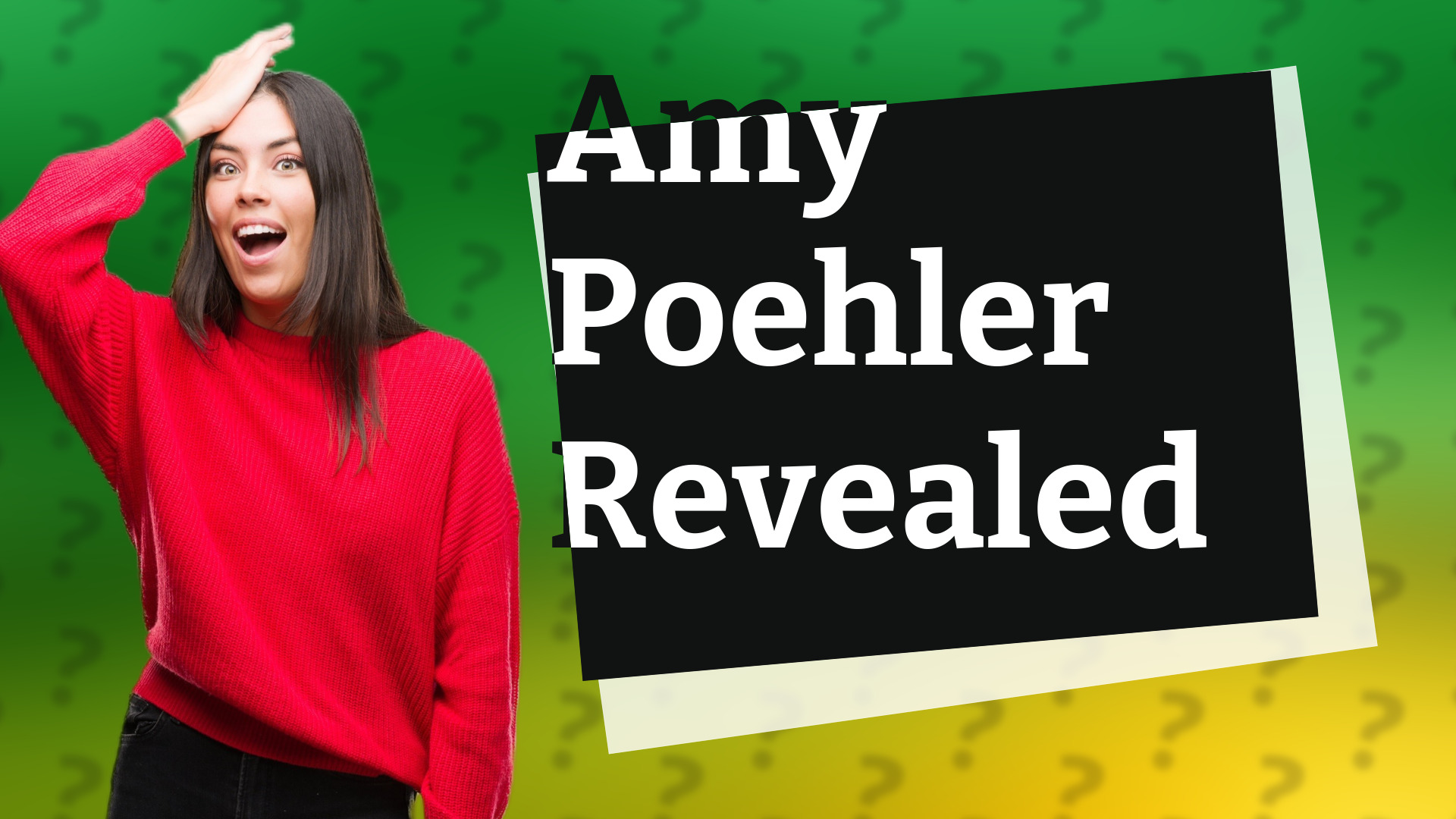 Amy Poehler Revealed