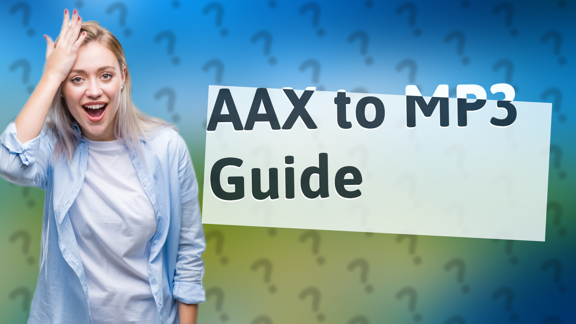 AAX to MP3 Guide