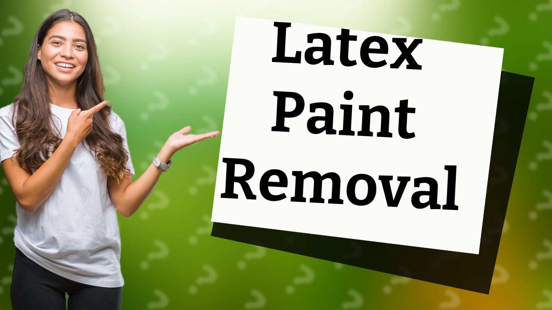Latex Paint Removal