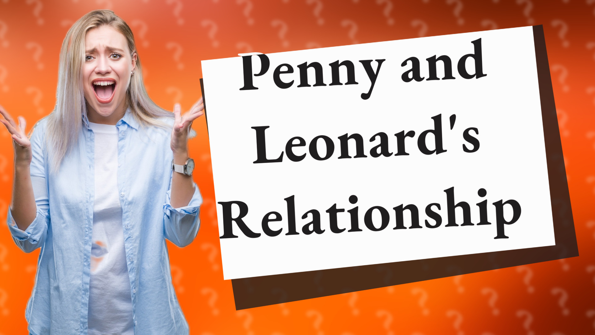 Penny and Leonard's Relationship