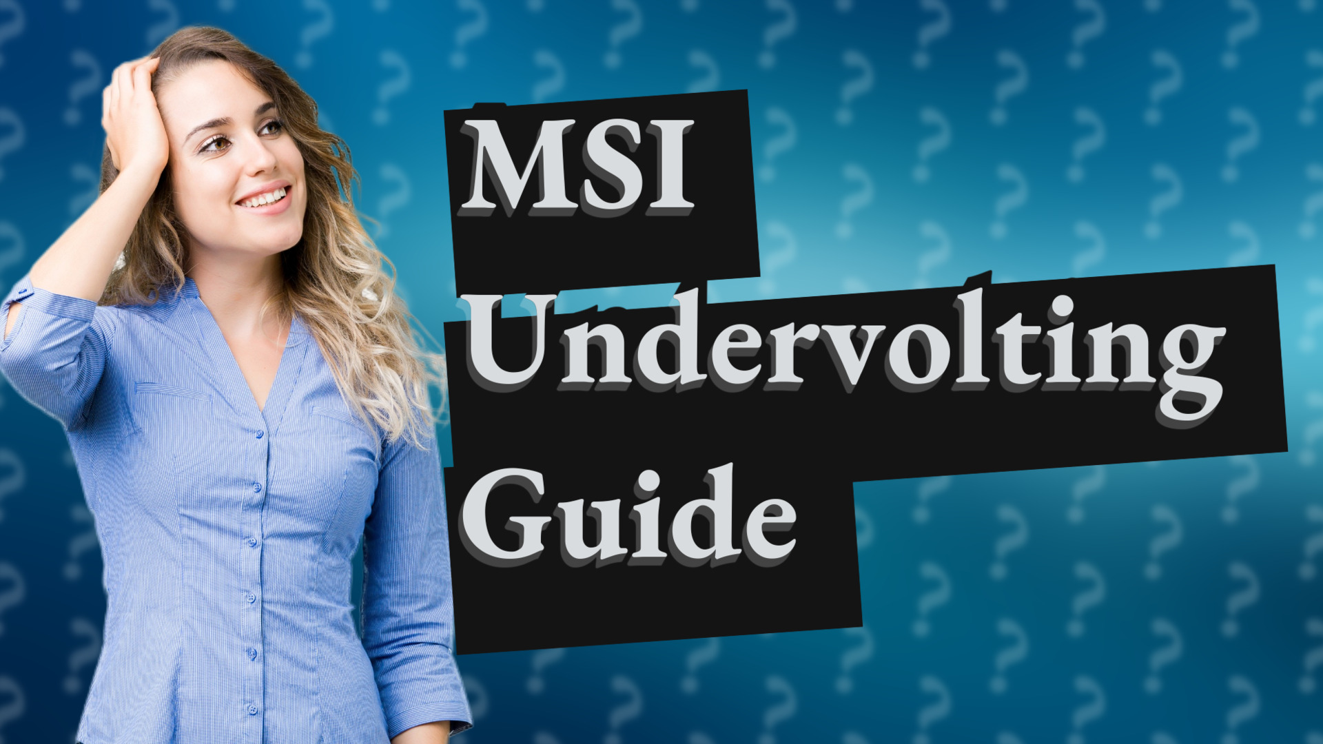 MSI Undervolting Guide