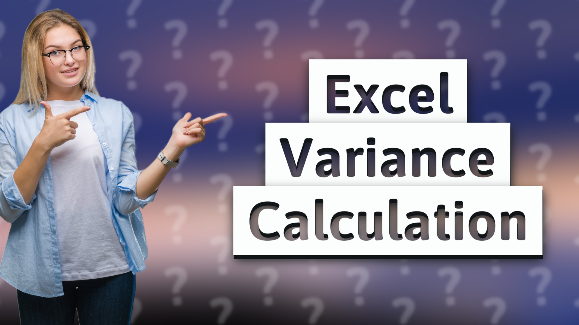 Excel Variance Calculation
