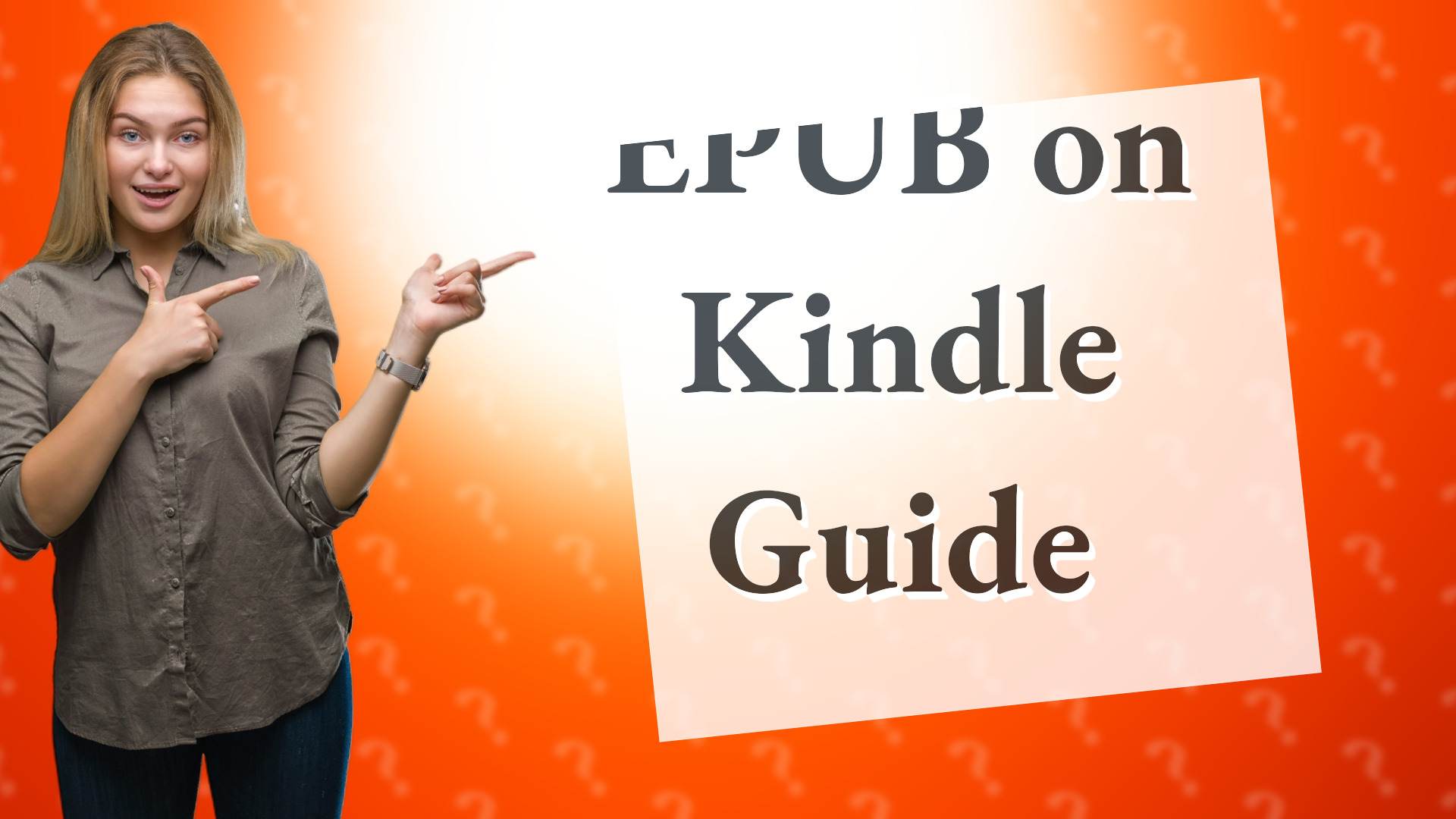 EPUB on Kindle Guide