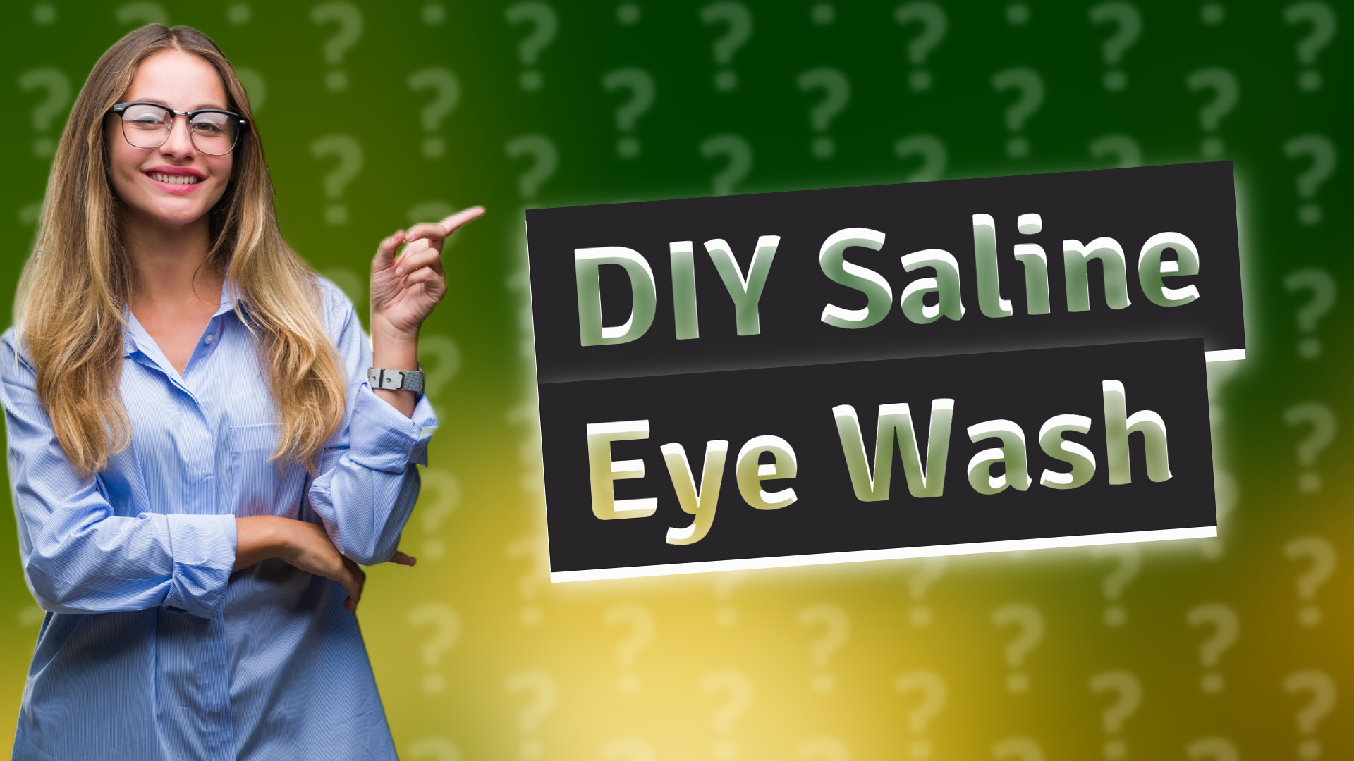 DIY Saline Eye Wash