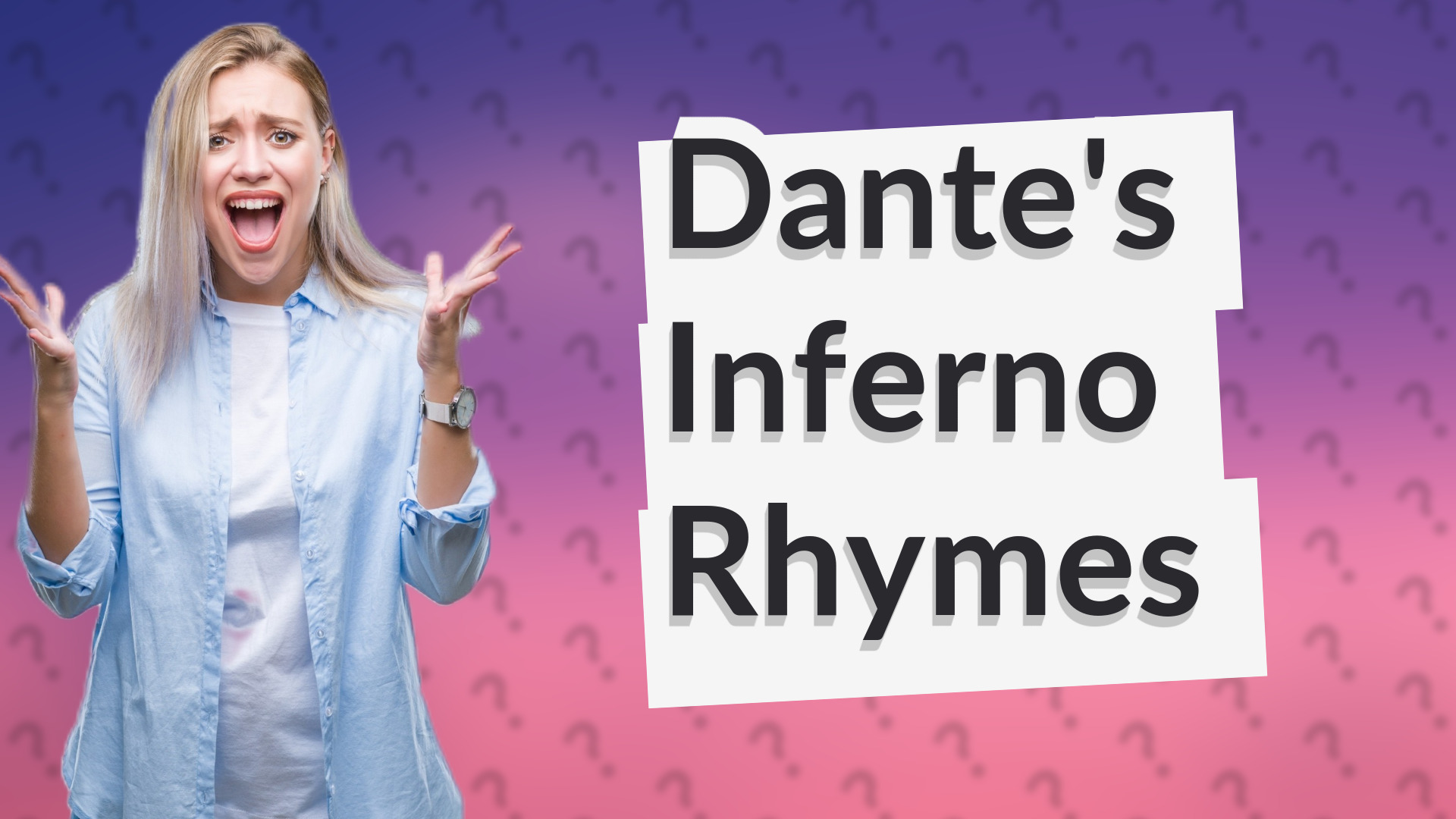 Dante's Inferno Rhymes