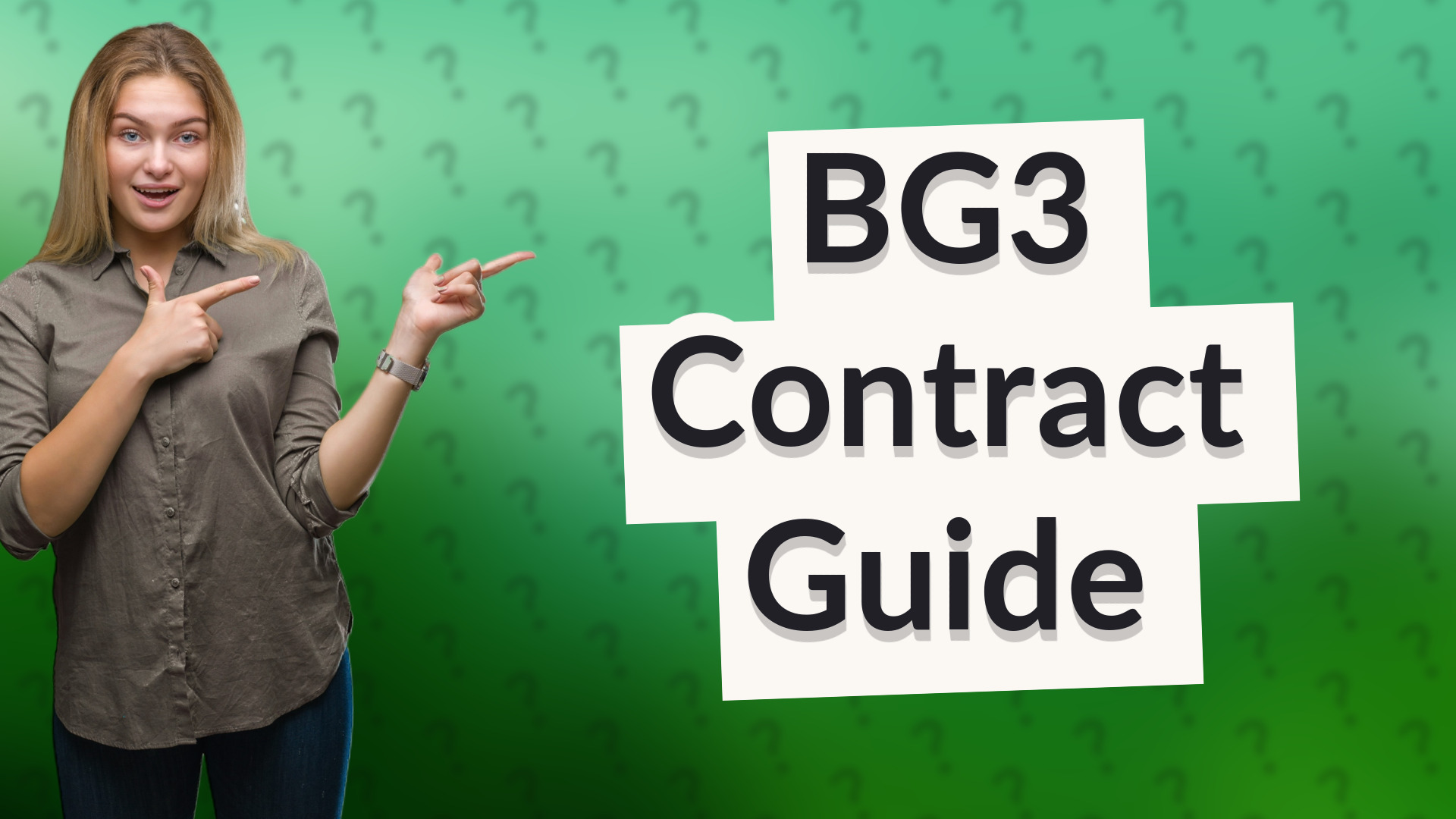 BG3 Contract Guide