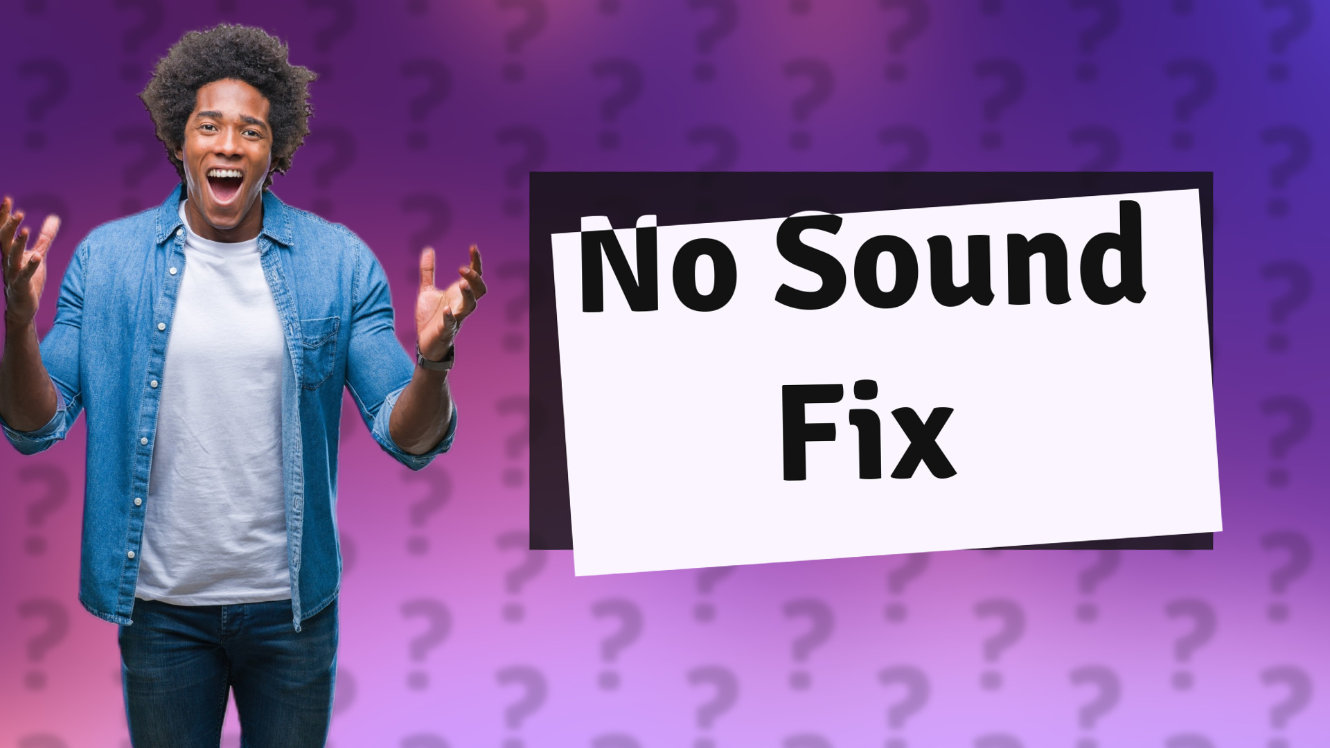 No Sound Fix