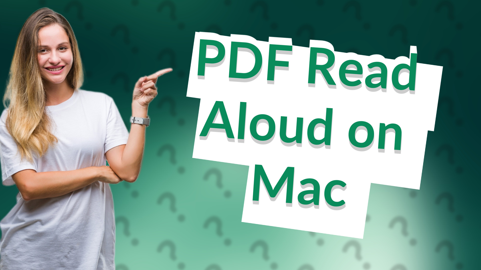PDF Read Aloud on Mac
