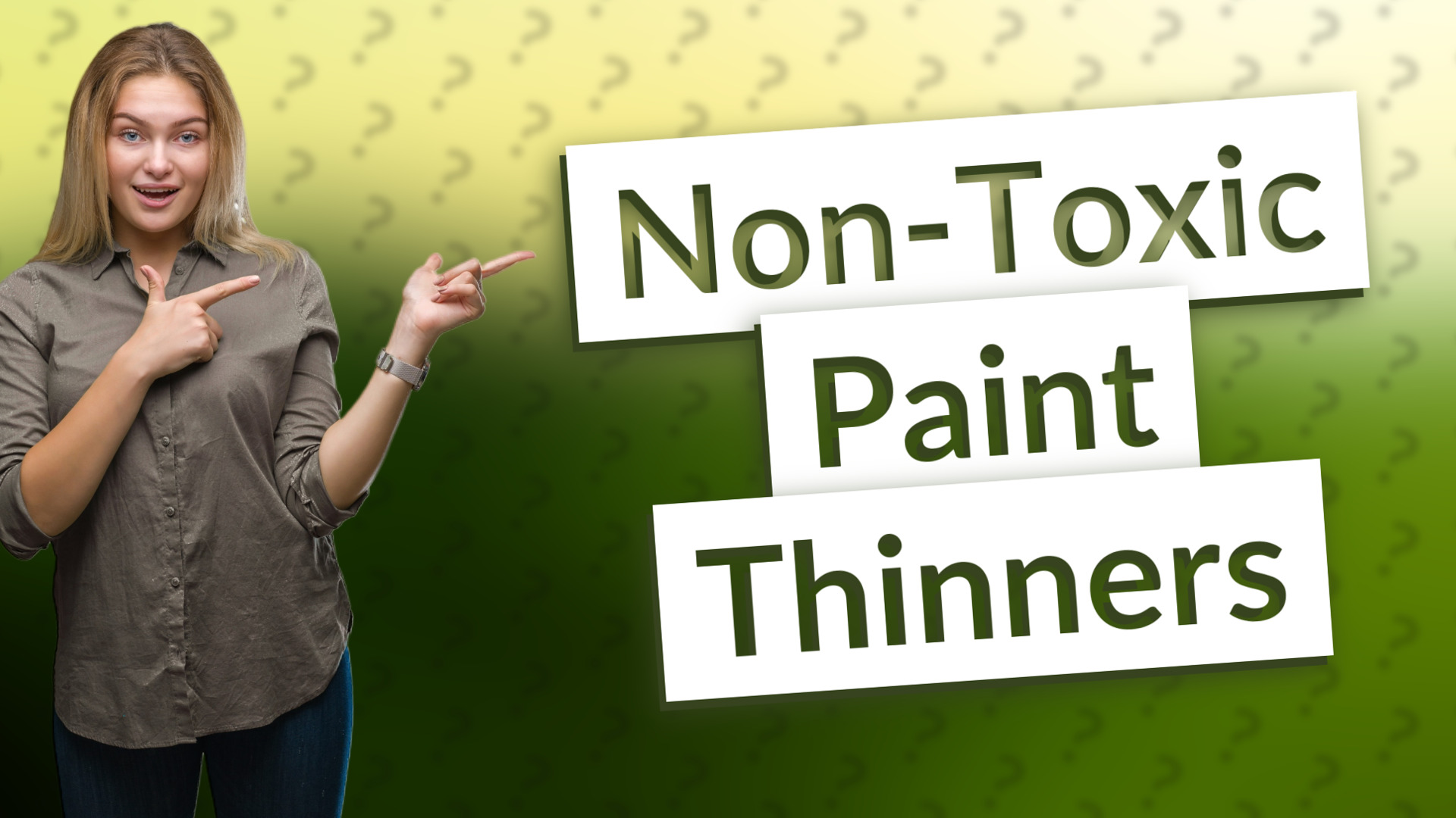 Non-Toxic Paint Thinners