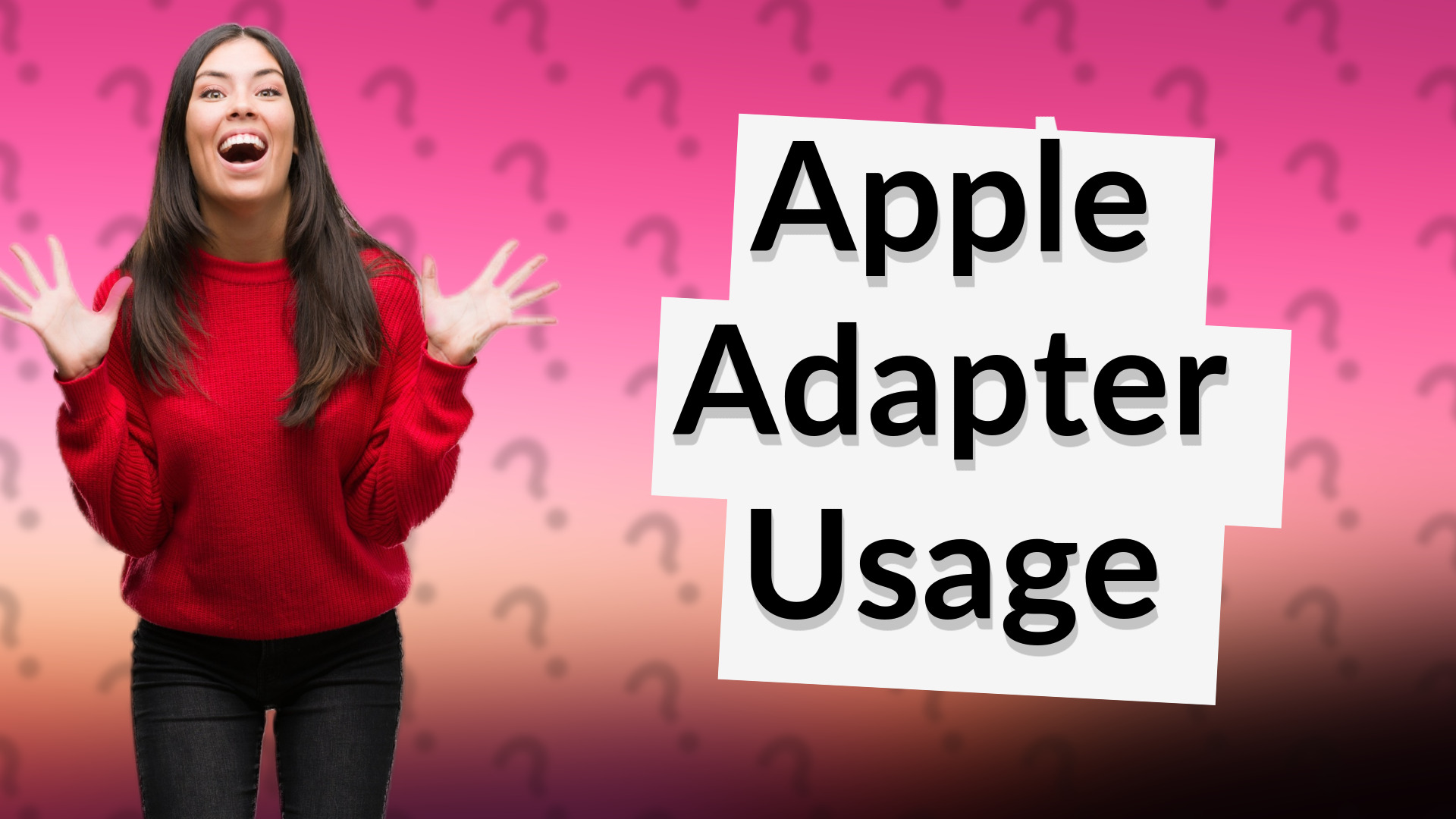 Apple Adapter Usage