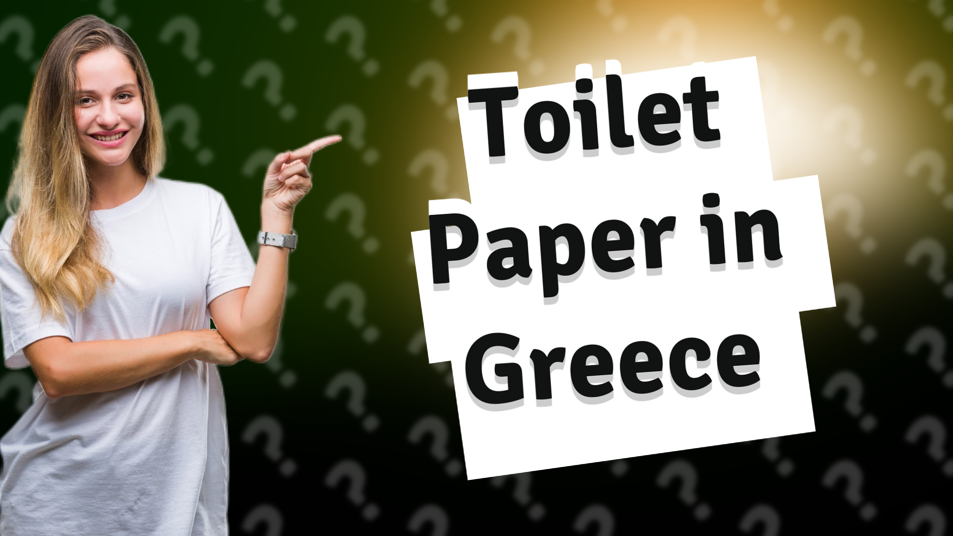 Toilet Paper in Greece
