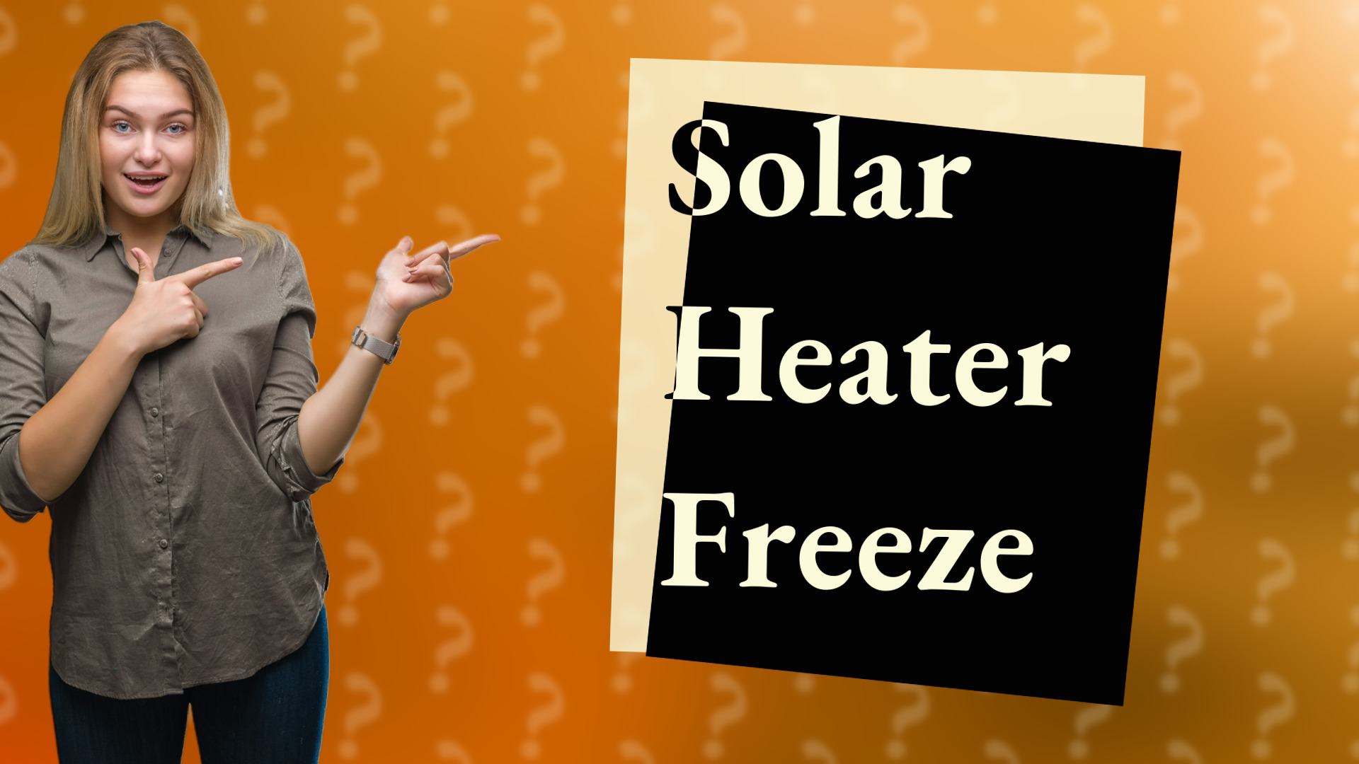 Solar Heater Freeze