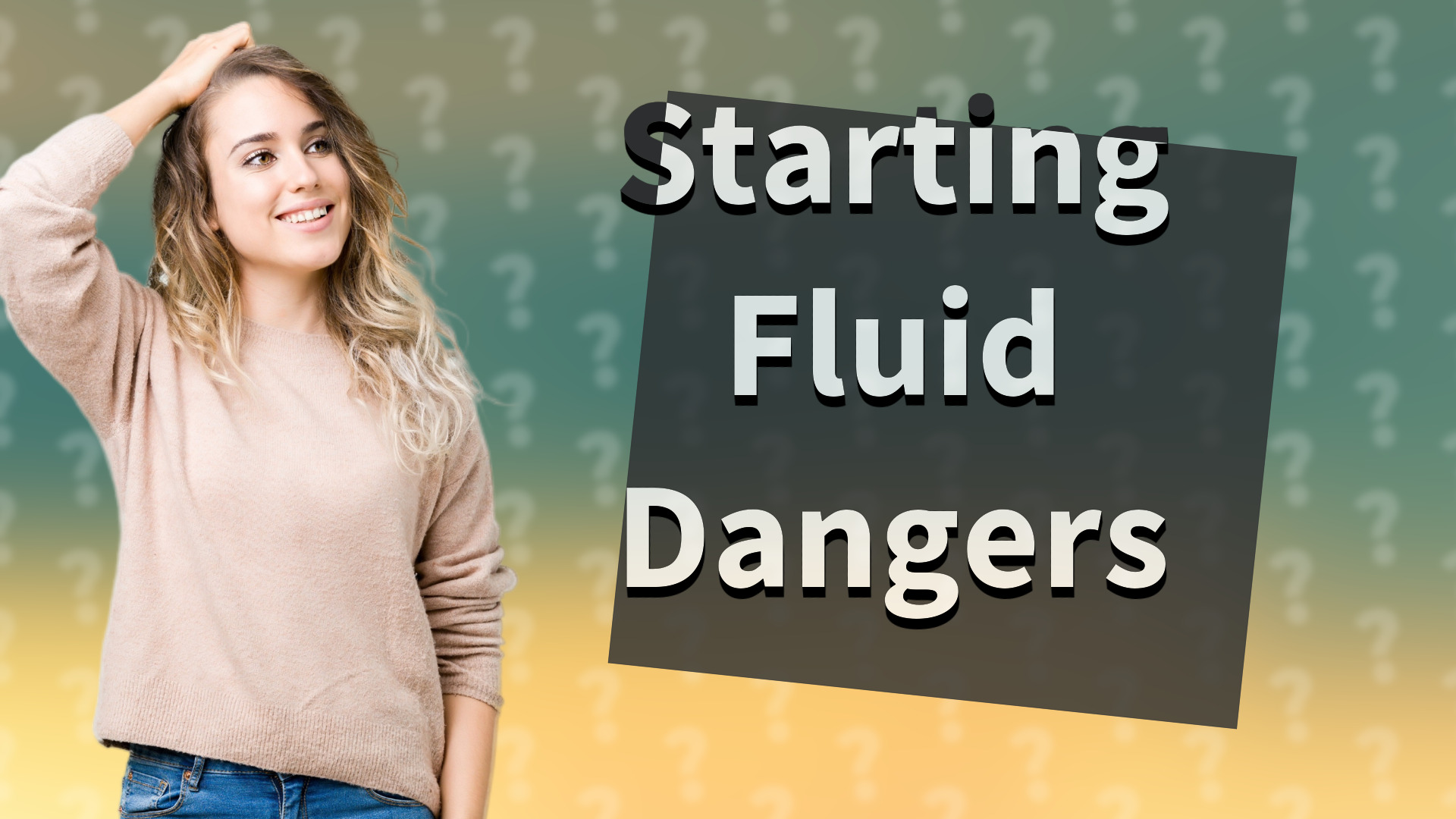 Starting Fluid Dangers
