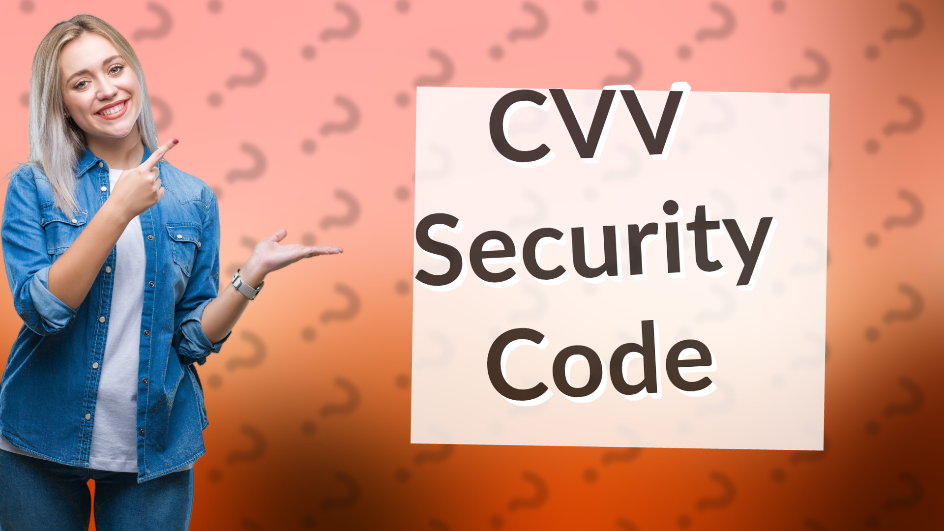CVV Security Code