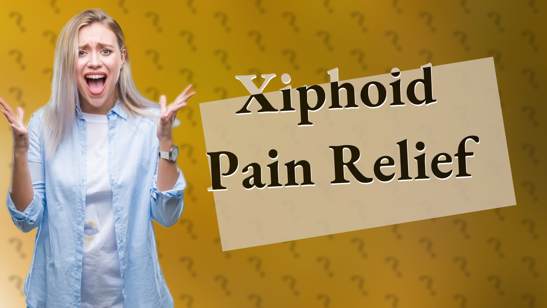 Xiphoid Pain Relief