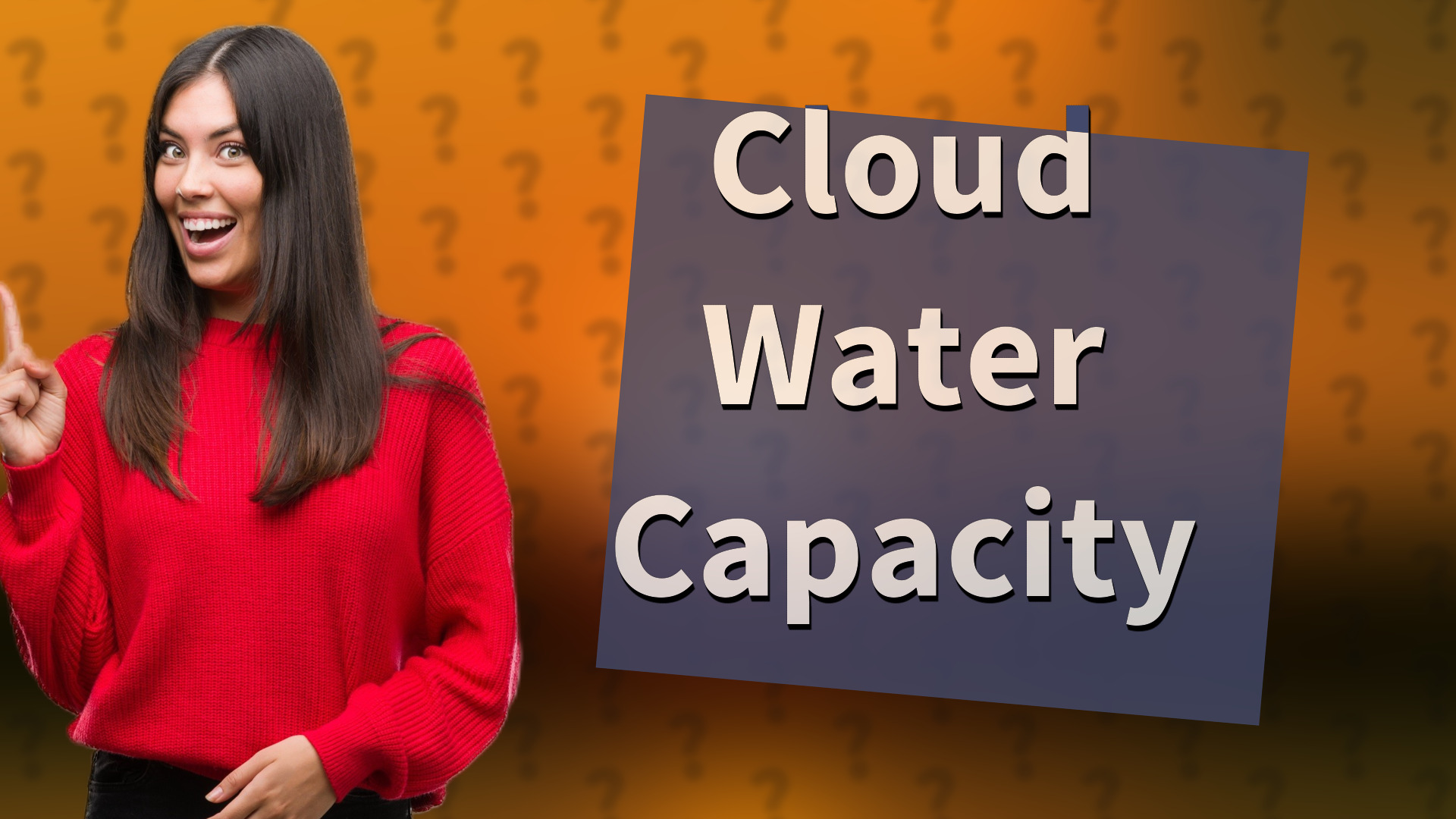 Cloud Water Capacity