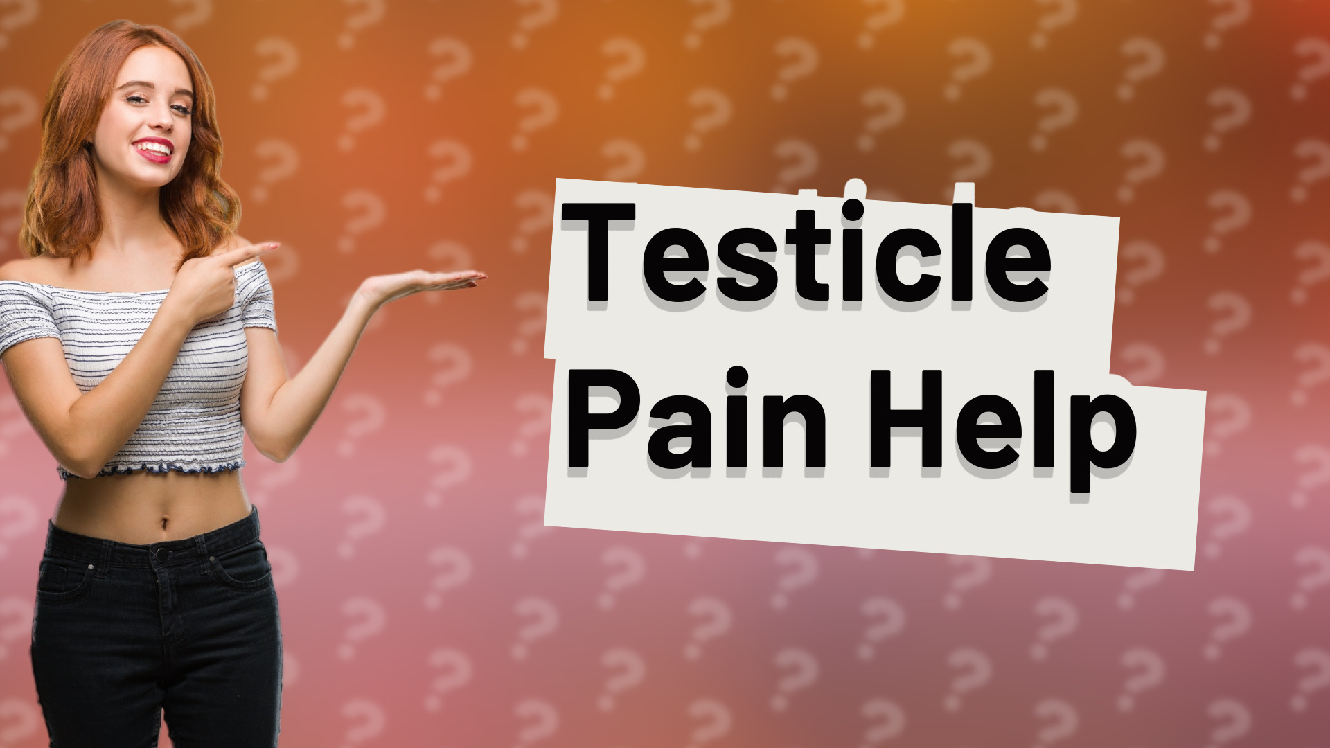 Testicle Pain Help