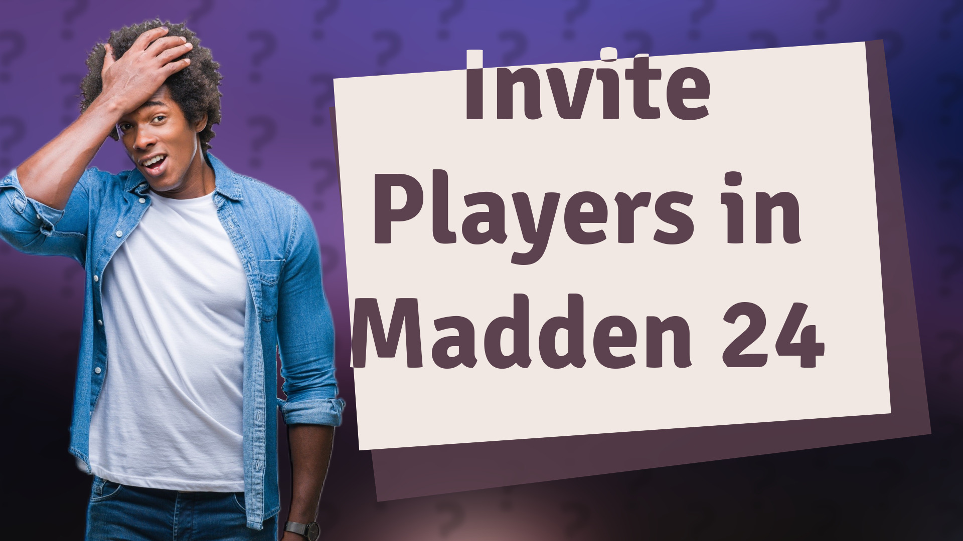 Invite Players in Madden 24