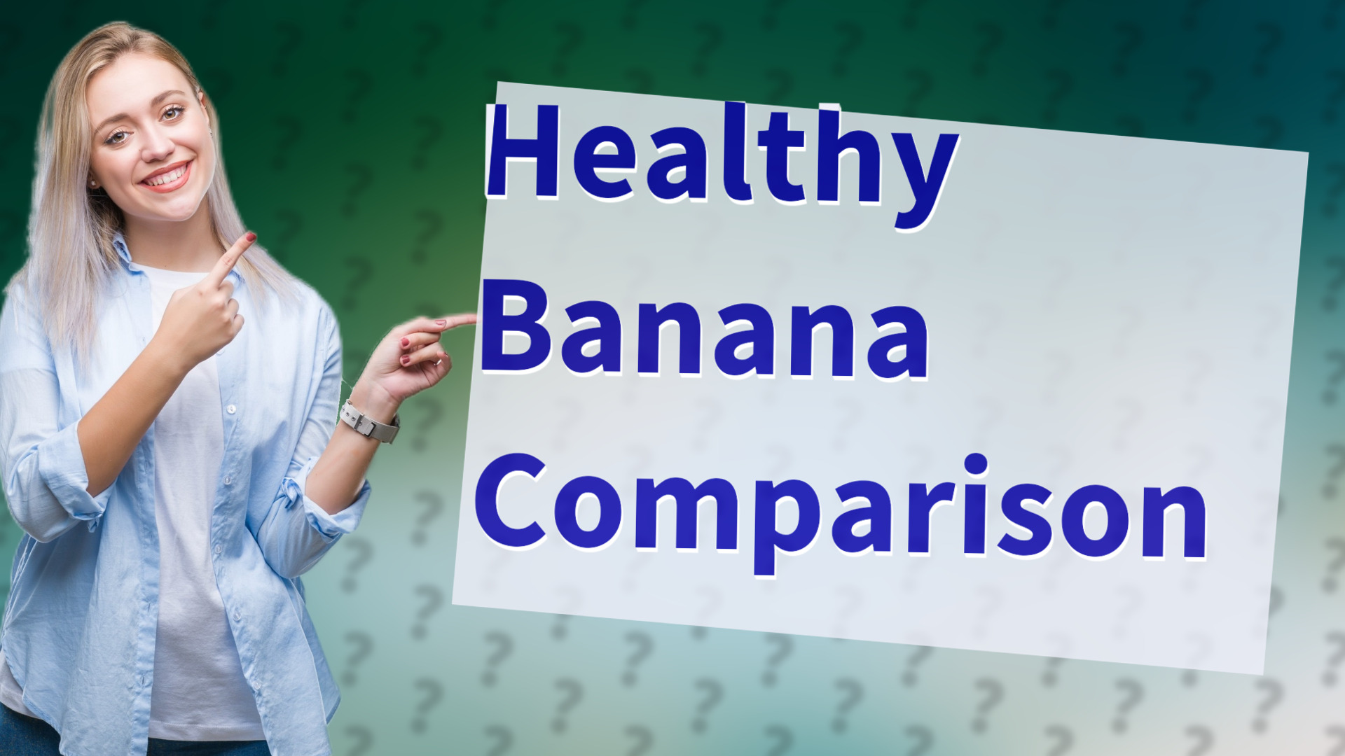 Healthy Banana Comparison