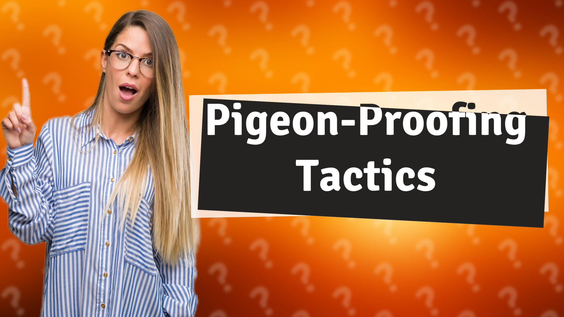 Pigeon-Proofing Tactics